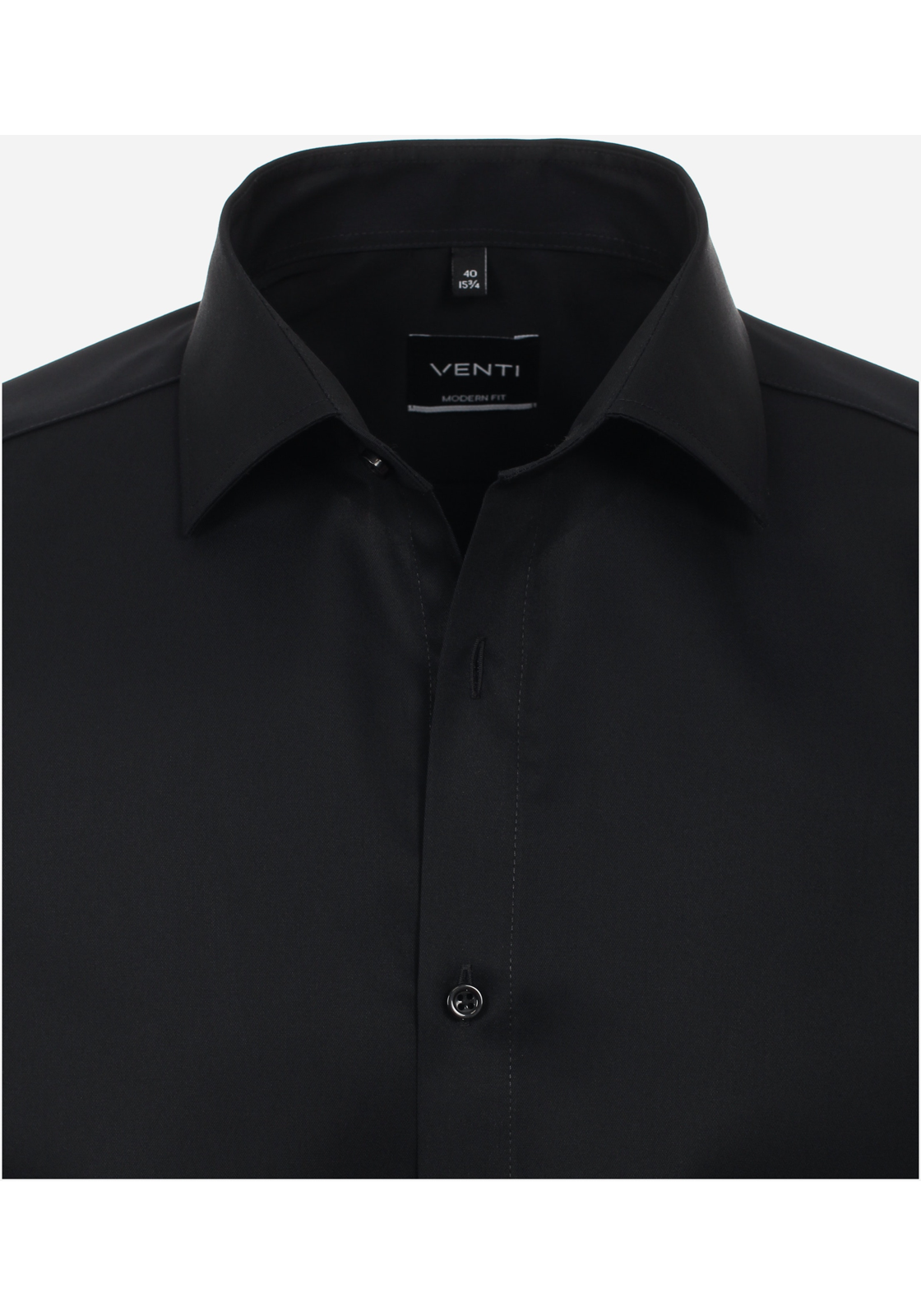 image_4_09290e33ddf46477337f508baf703305jpgautoformatbgF3F3F3blend-alpha100blend-colorF3F3F3blend-modedarkenfitclampp VENTI modern fit overhemd, mouwlengte 7, twill, zwart