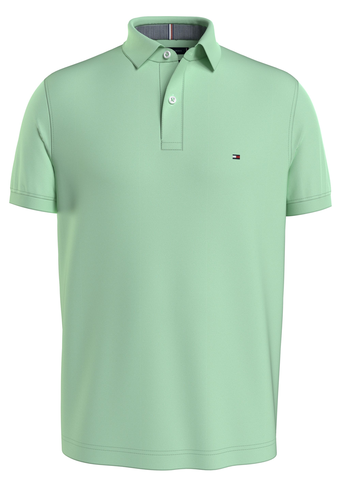 image_2_MW0MW17770LXZ_F_C4401wid2000amphei2000ampop_usm1710 Tommy Hilfiger 1985 Regular Polo, heren poloshirt, mintgroen