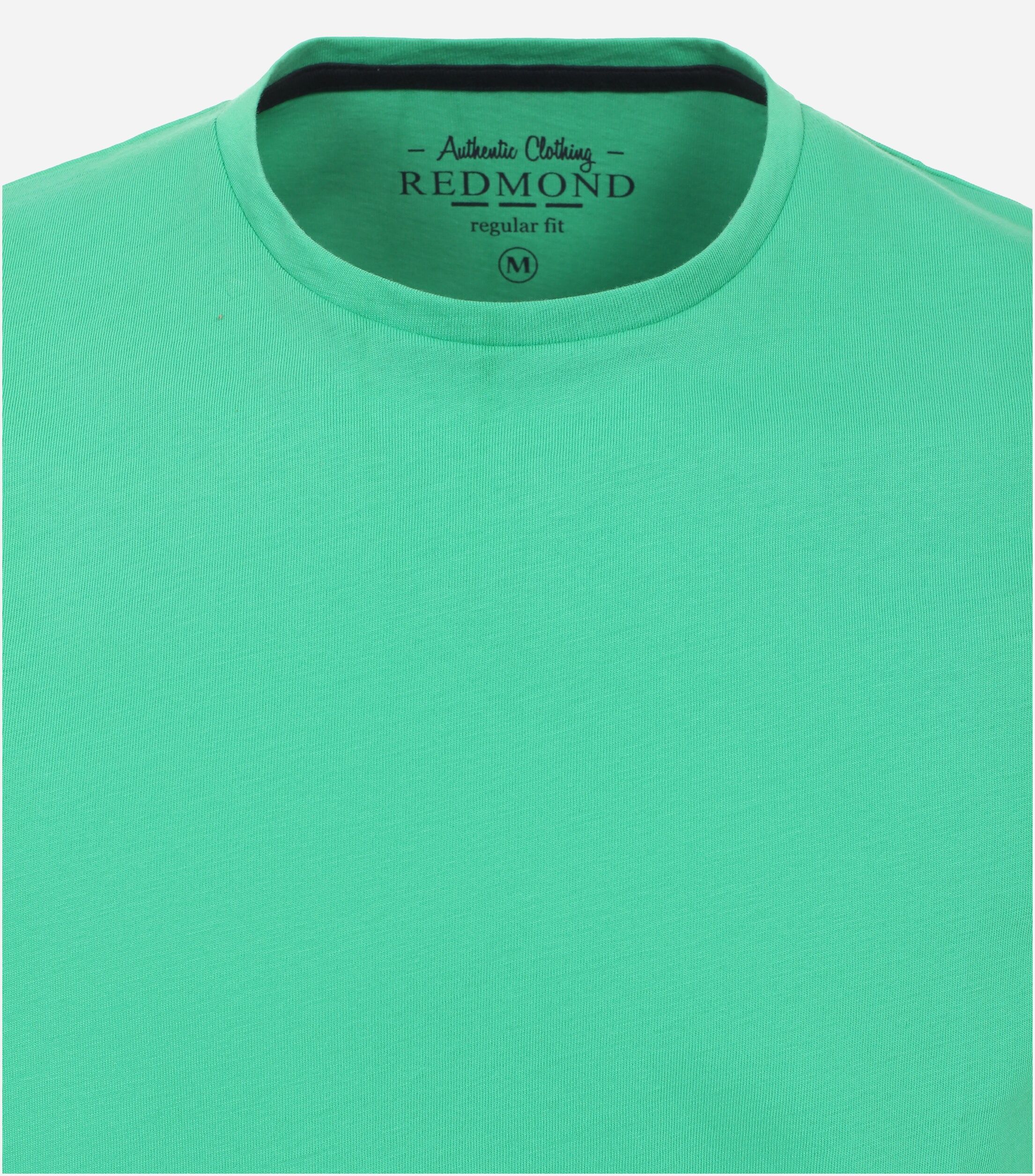 Redmond regular fit T-shirt, korte mouw O-hals, groen