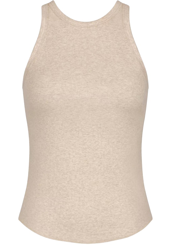 Sloggi Women GO Ribbed Tank Top (1-pack), dames singlet, beige melange Sloggi Women GO Ribbed Tank Top (1-pack), dames singlet, beige melange