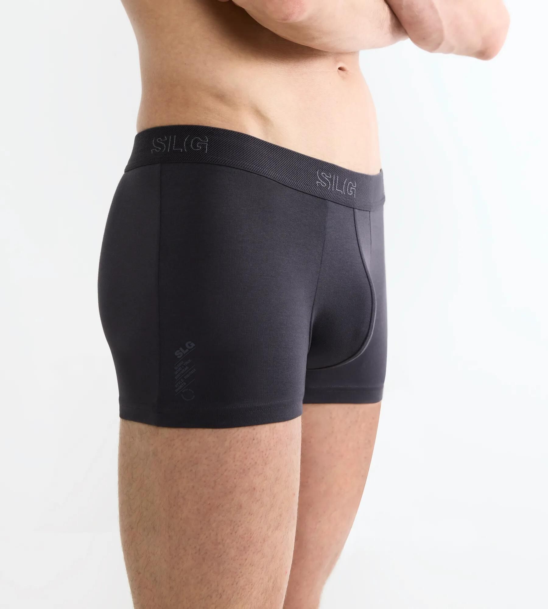 Sloggi Men SLG Base Trunk, heren boxershorts korte pijp (2-pack), donkergrijs