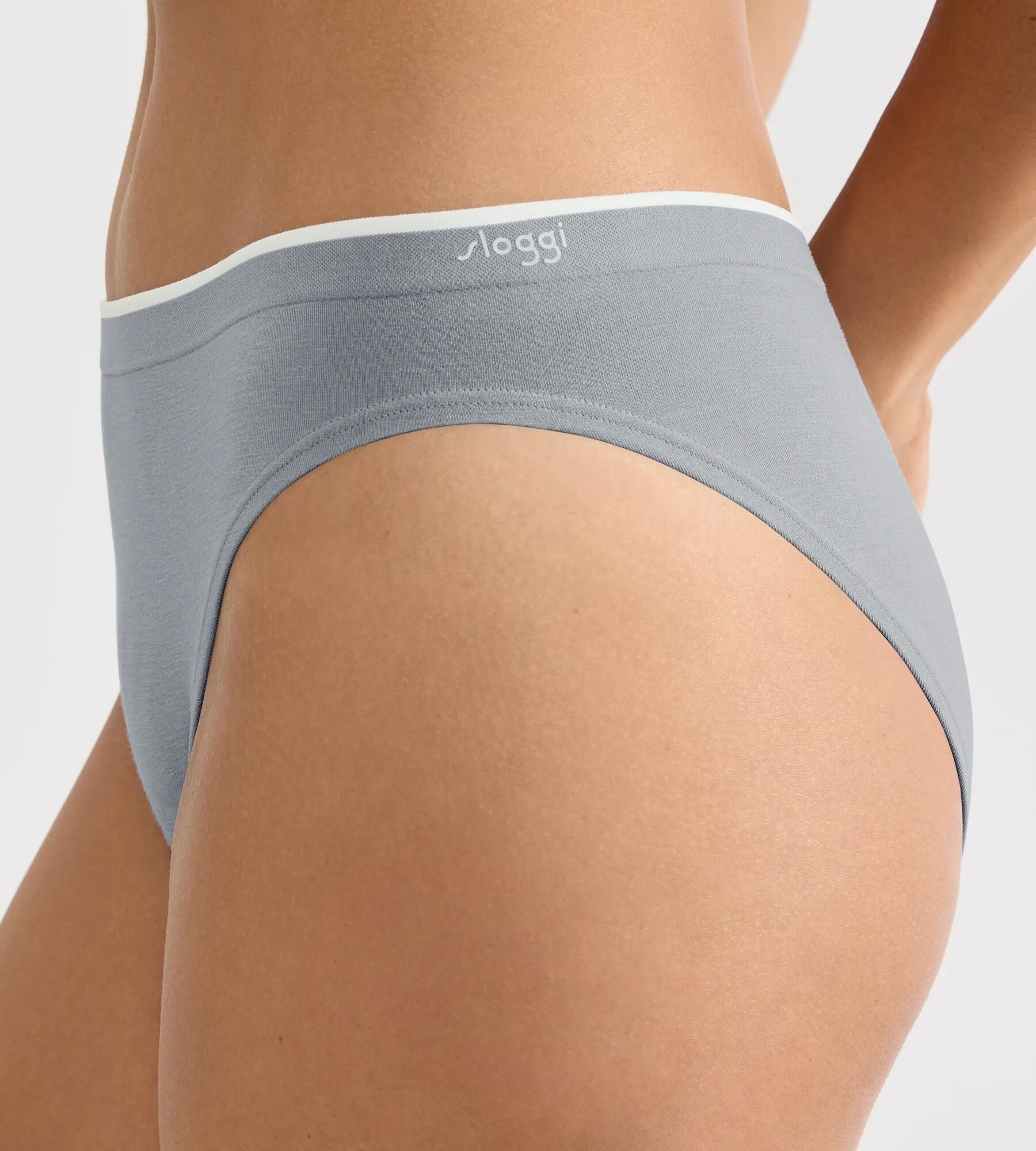 Sloggi Women GO Sense High leg (2-pack), dames slip, grijs