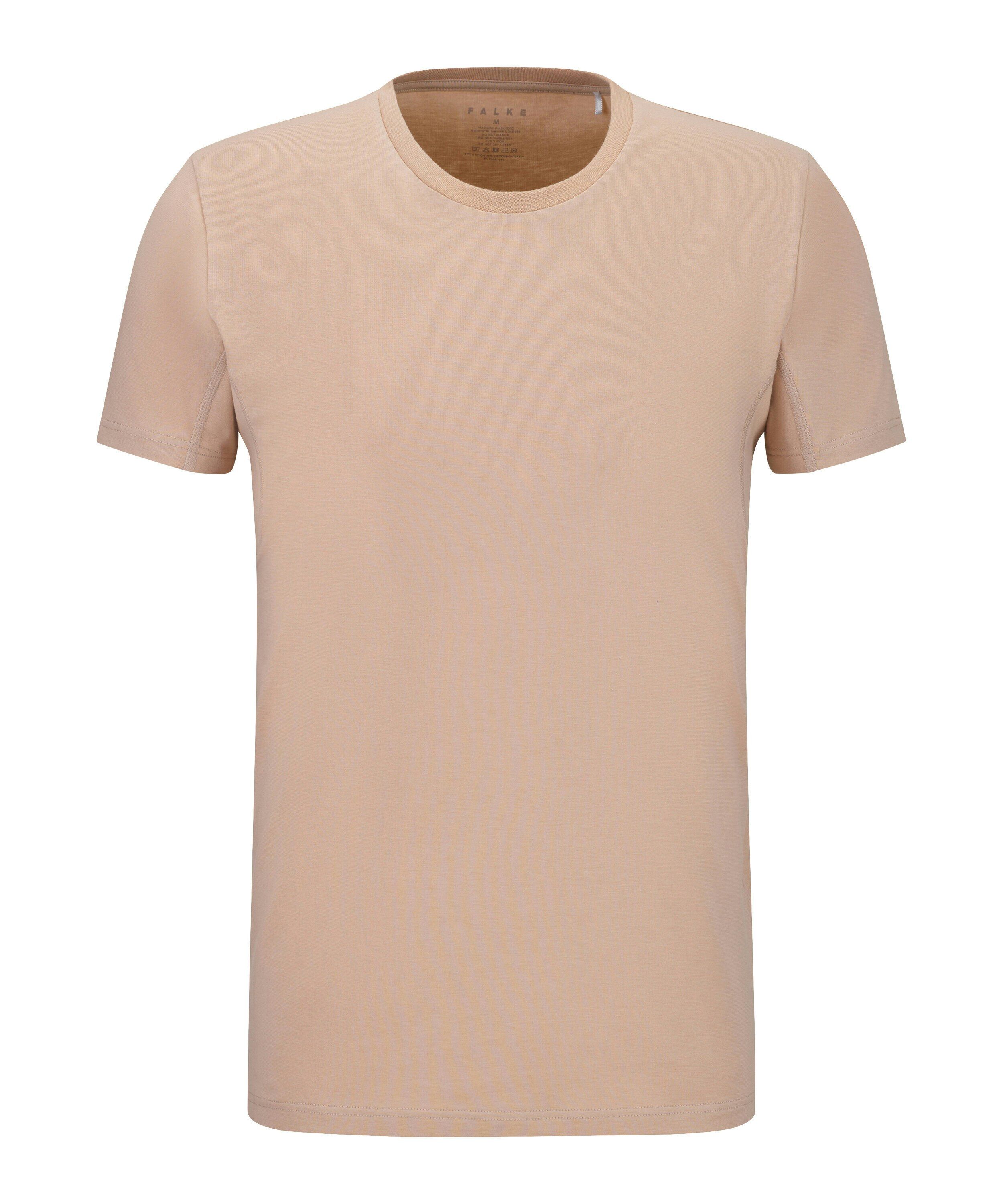 FALKE heren T-shirt Daily Climate Control, korte mouw, beige (camelange)
