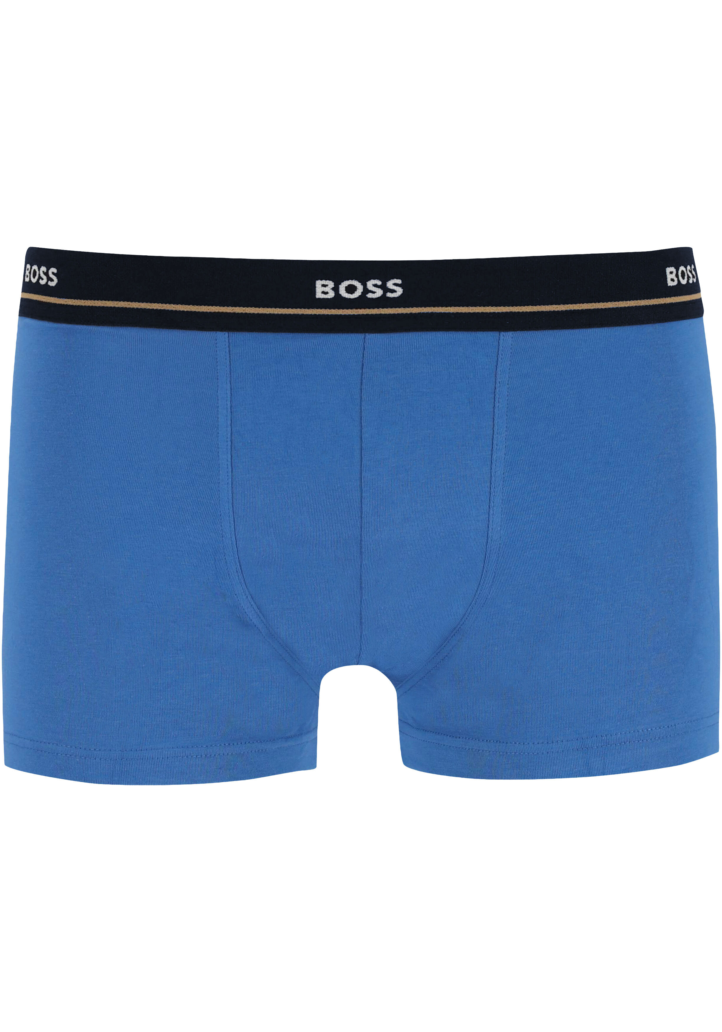 HUGO BOSS Essential trunks (5-pack), heren boxers kort, groen, lichtblauw, kobalt, navy en zwart