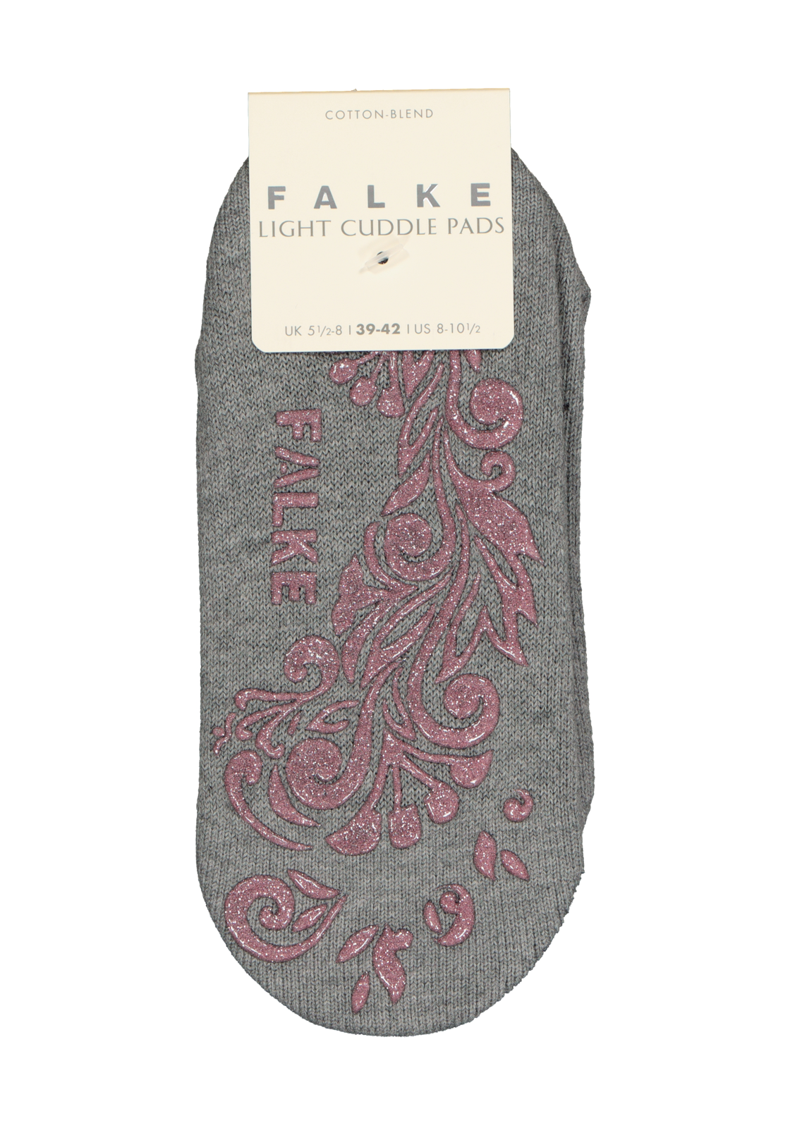 3-4043874496629_falke_sokken_1p_HR FALKE Light Cuddle Pads dames huissokken, dun, grijs (grey melange)