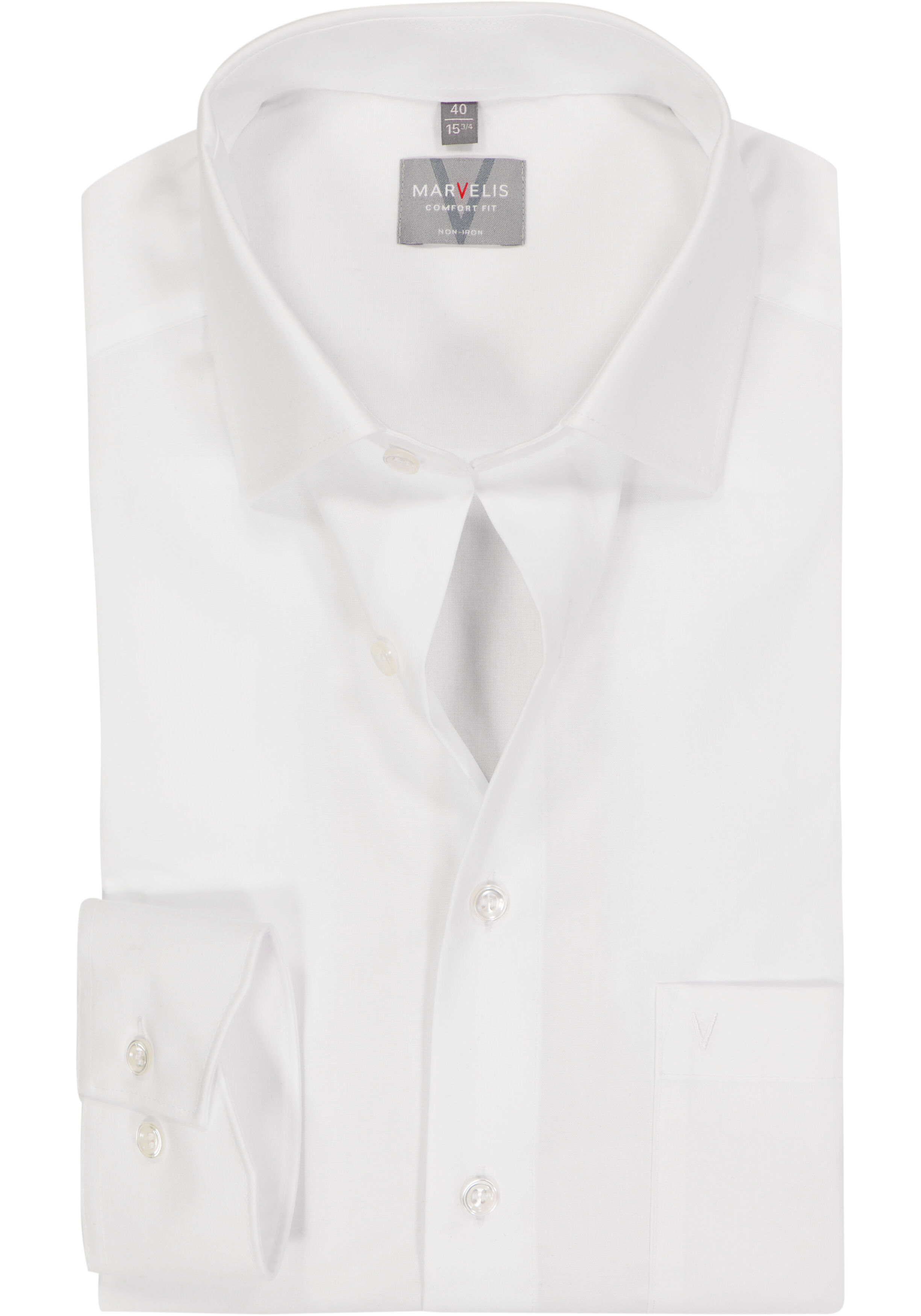 MARVELIS comfort fit overhemd, wit 