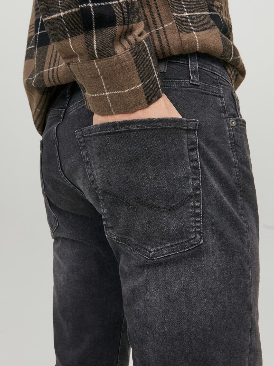 JACK & JONES Clark Original Jos regular fit, heren jeans, zwart denim