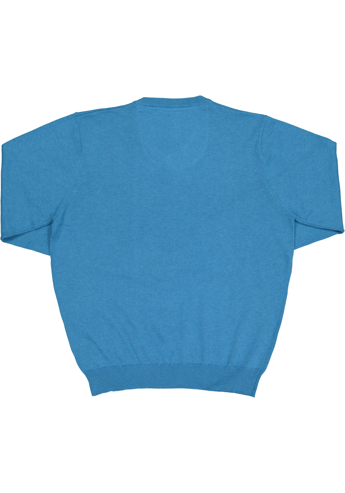 6-4049807808897_redmond_trui_HR Redmond heren trui katoen, V-hals, zwembad blauw