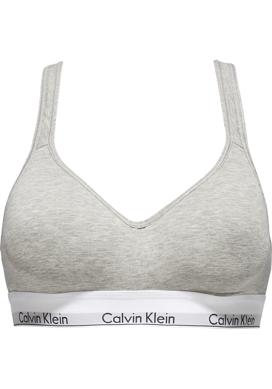 Calvin Klein dames Modern Cotton bralette top, met voorgevormde cups, grijs Calvin Klein dames Modern Cotton bralette top, met voorgevormde cups, grijs