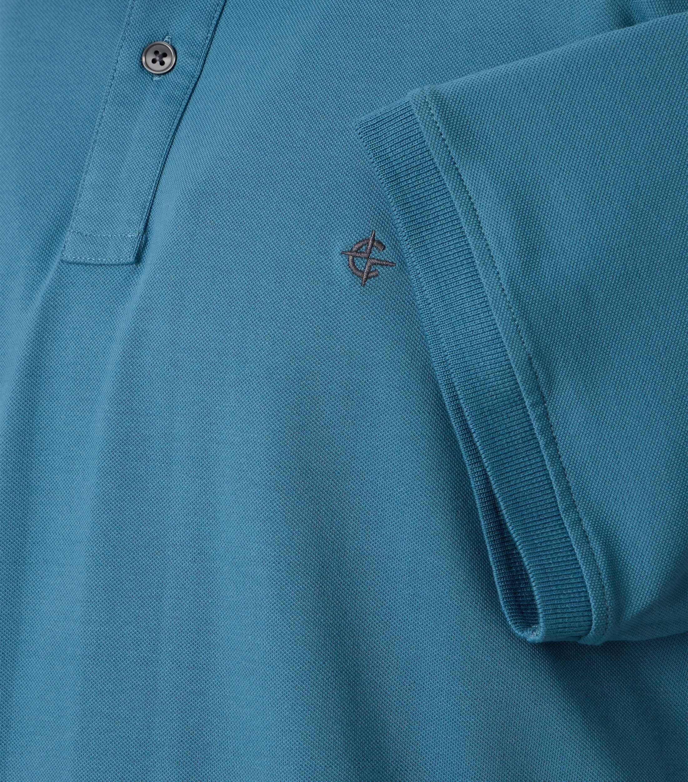 CASA MODA comfort fit heren polo, aqua