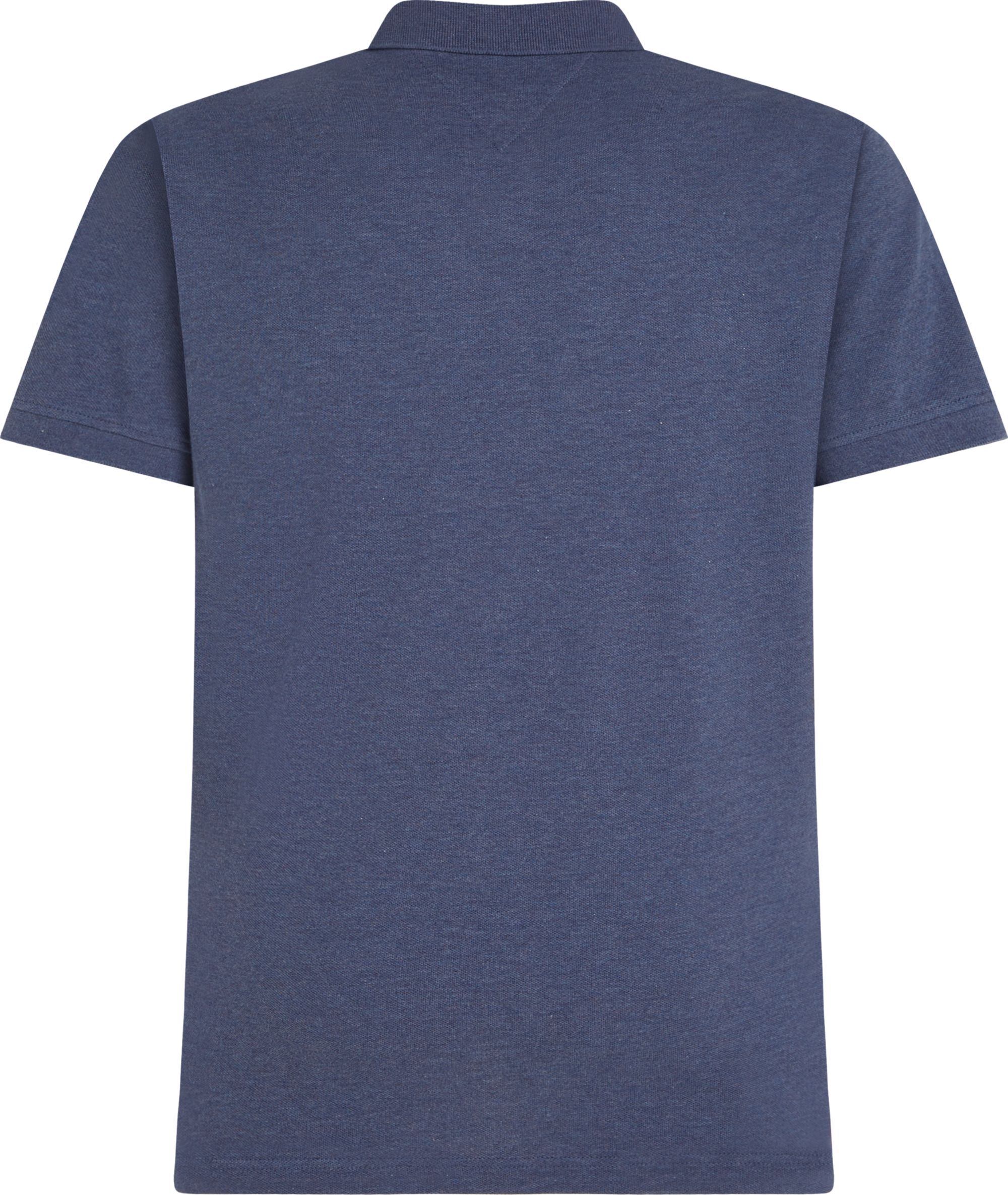 Tommy Hilfiger 1985 Regular Polo, heren poloshirt, jeansblauw melange