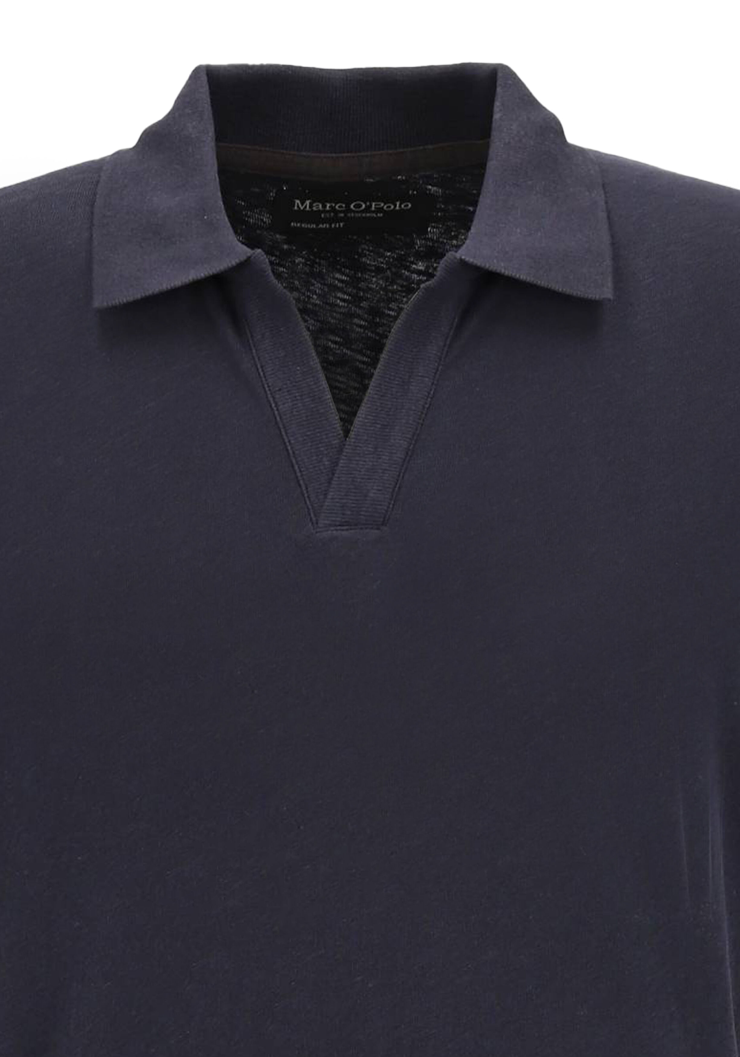 Marc O'Polo regular fit polo, heren poloshirt korte mouw, donkerblauw