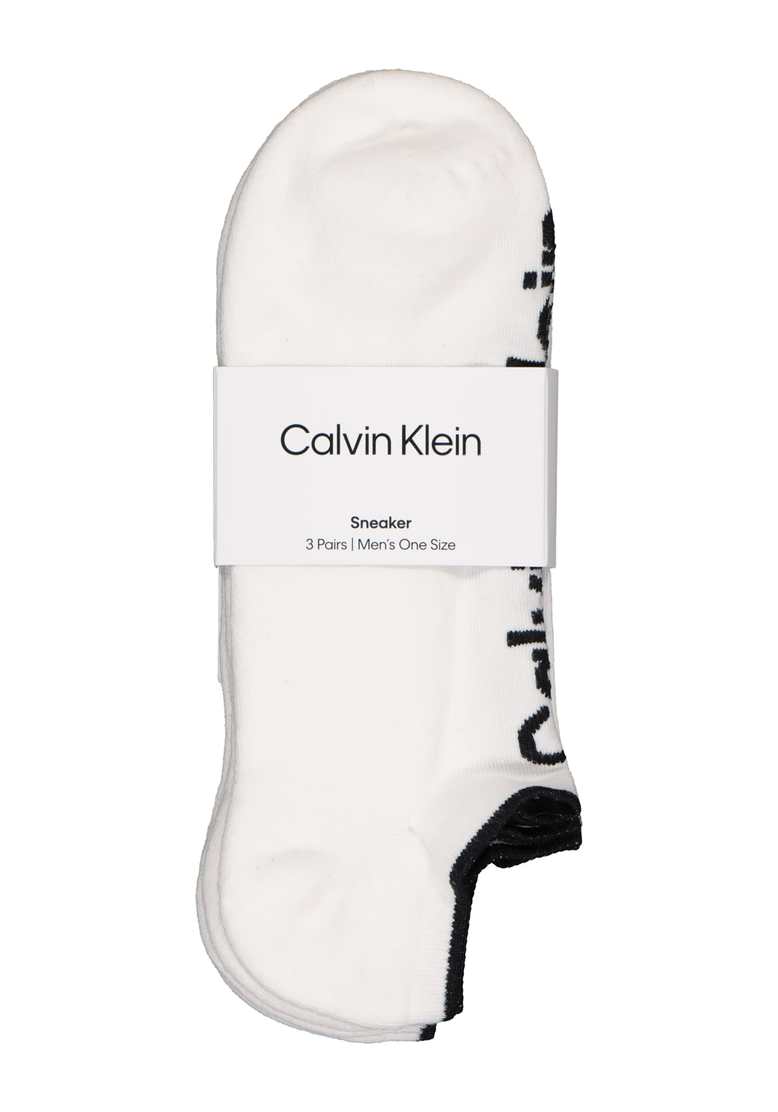 09-8720245219587_ck_sokken_3p_HR Calvin Klein herensokken Grant (3-pack), onzichtbare lage sportsokken, wit