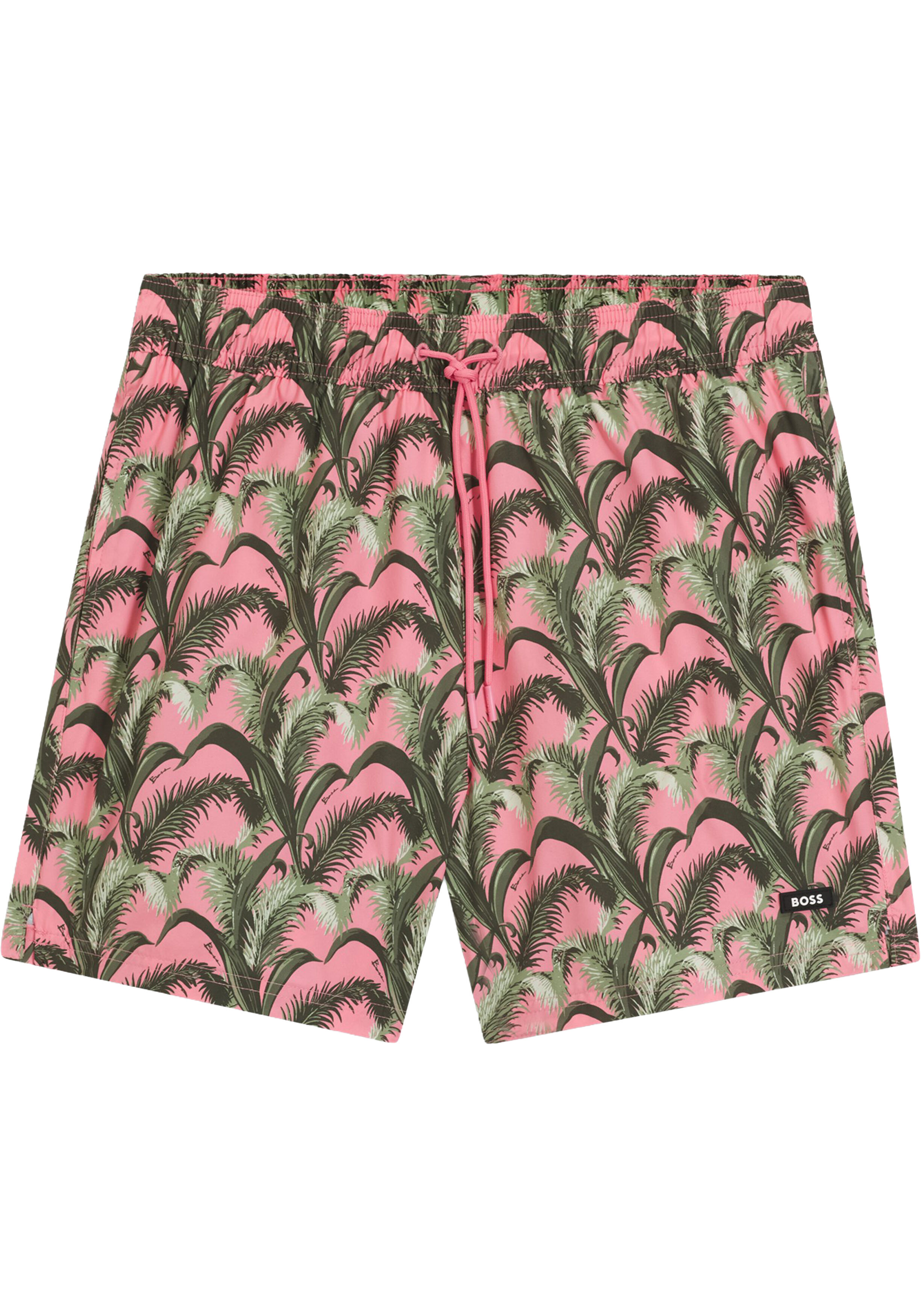 HUGO BOSS Pike swim shorts, heren zwembroek, lichtroze dessin