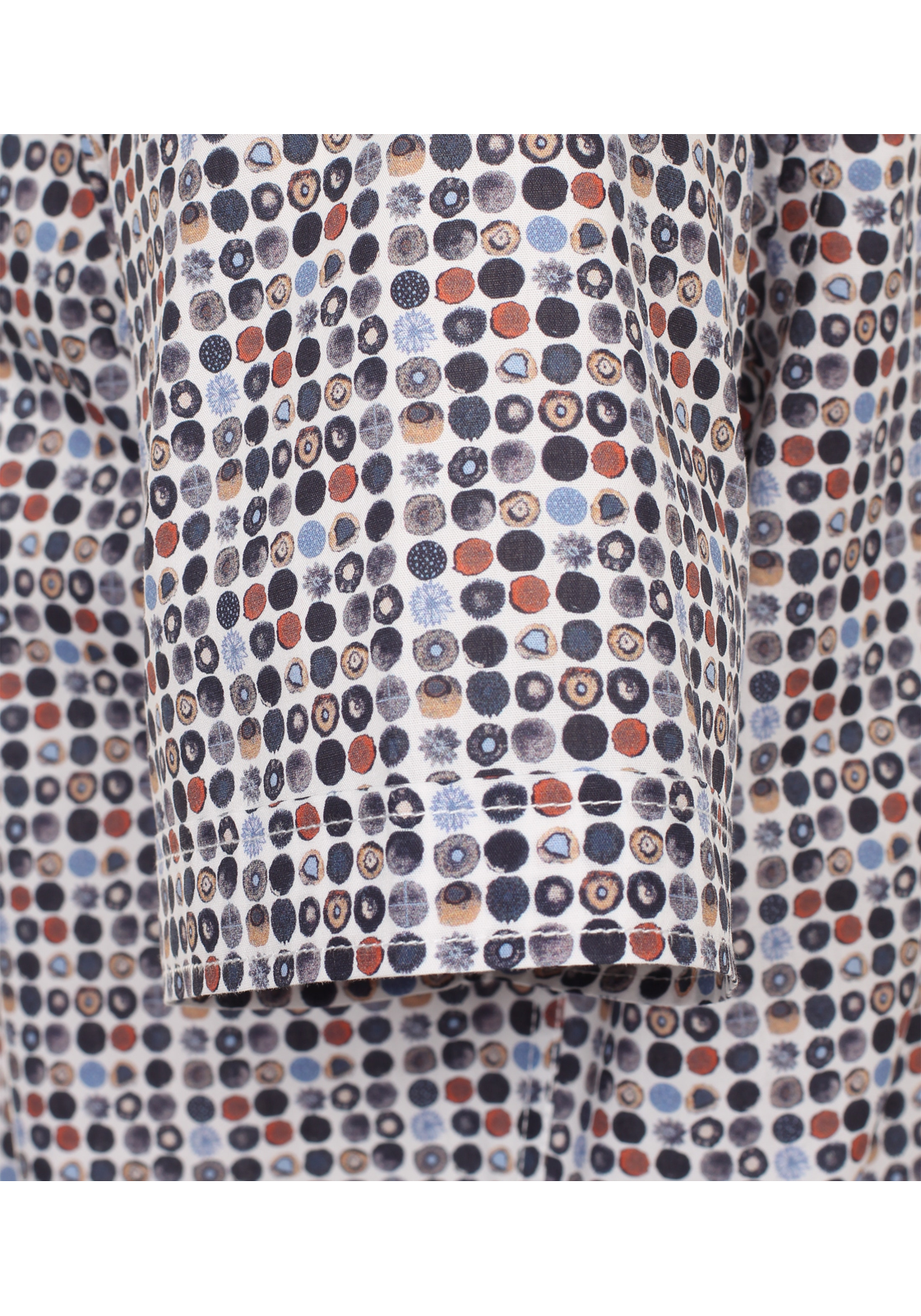 CASA MODA Sport casual fit overhemd, korte mouw, popeline, grijs dessin - 944199100-750 CASA MODA Sport casual fit overhemd, korte mouw, popeline, grijs dessin - 944199100-750