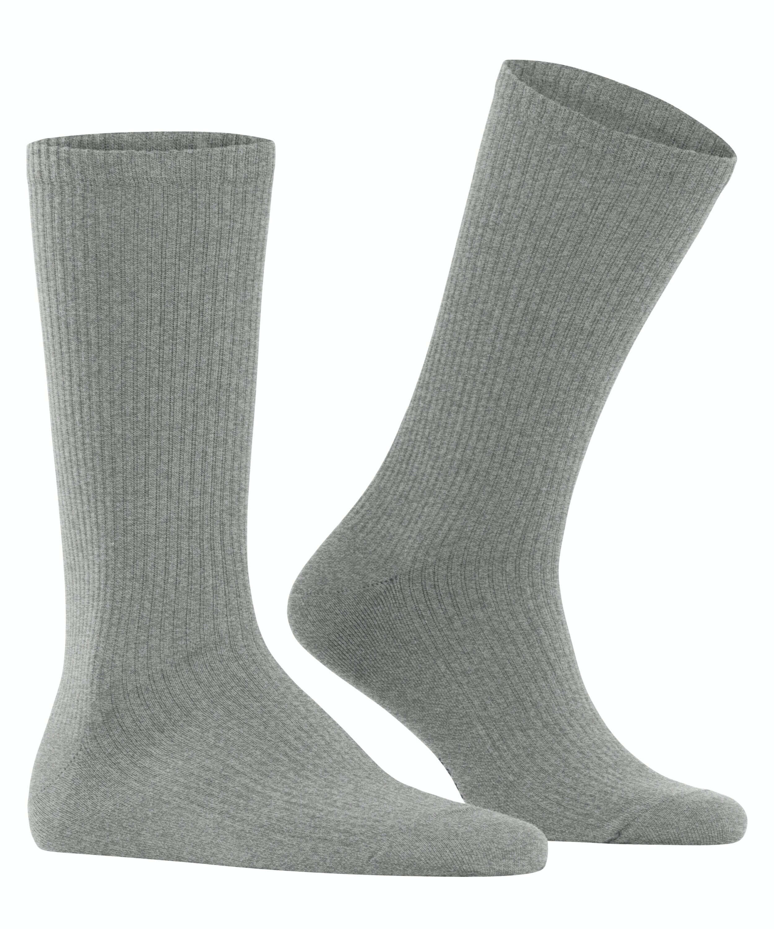 Burlington Boston herensokken, grijs (light grey)