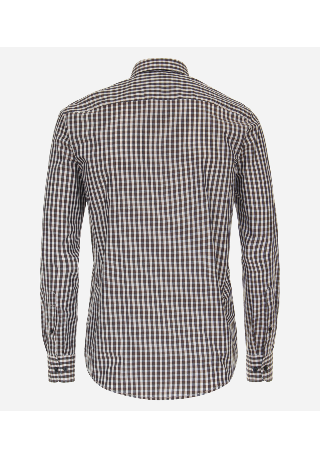 image_3_3579369441c9dd0a53e0ec246dd512c1jpgautoformatbgF3F3F3blend-alpha100blend-colorF3F3F3blend-modedarkenfitclampp CASA MODA Sport casual fit overhemd, structuur, beige geruit
