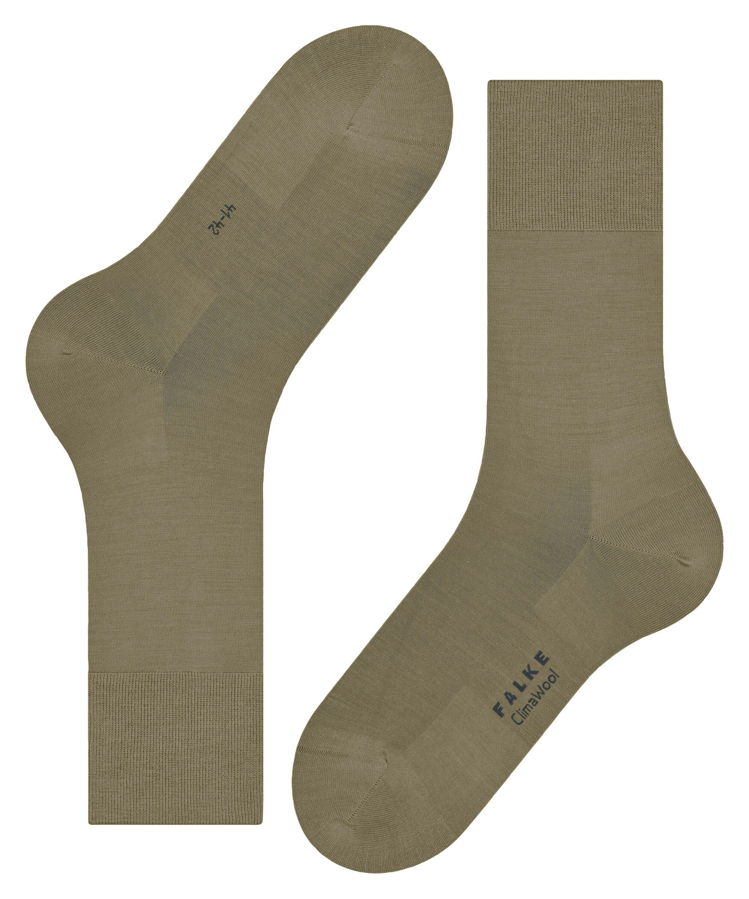 FALKE ClimaWool herensokken, krokodillengroen (crocodile)
