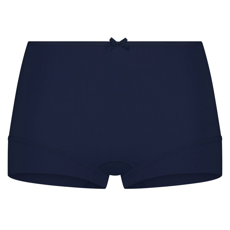 RJ Bodywear RJ dames Pure Color dames short (1-pack), donkerblauw