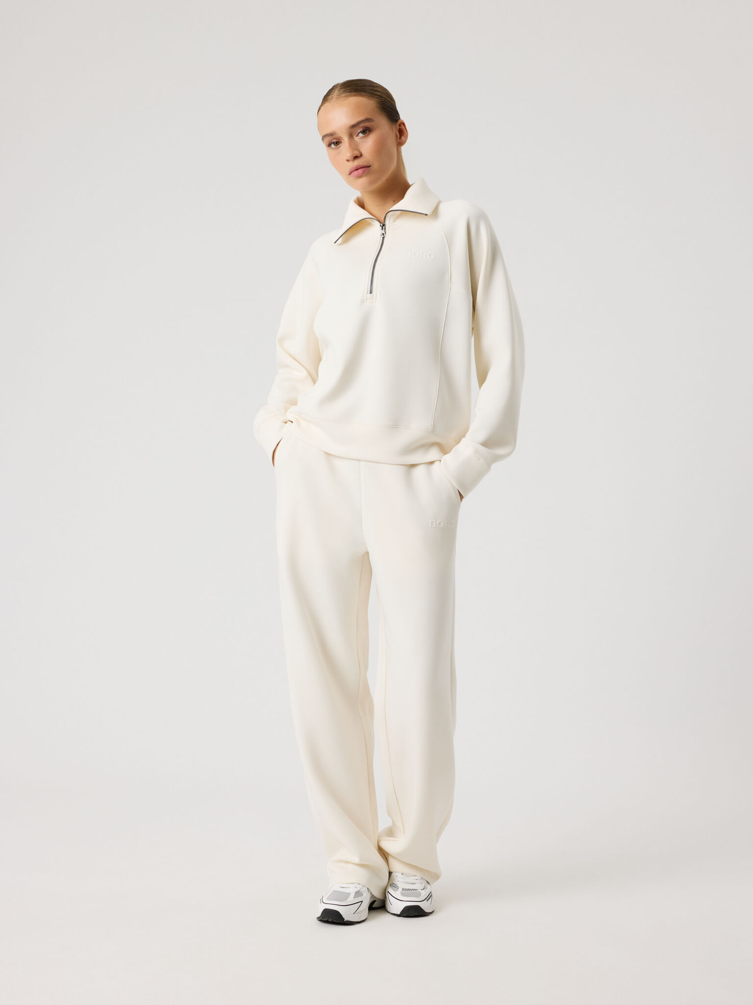 Bjorn Borg dames Studio Soft Sweatpants, dames joggingbroek, beige