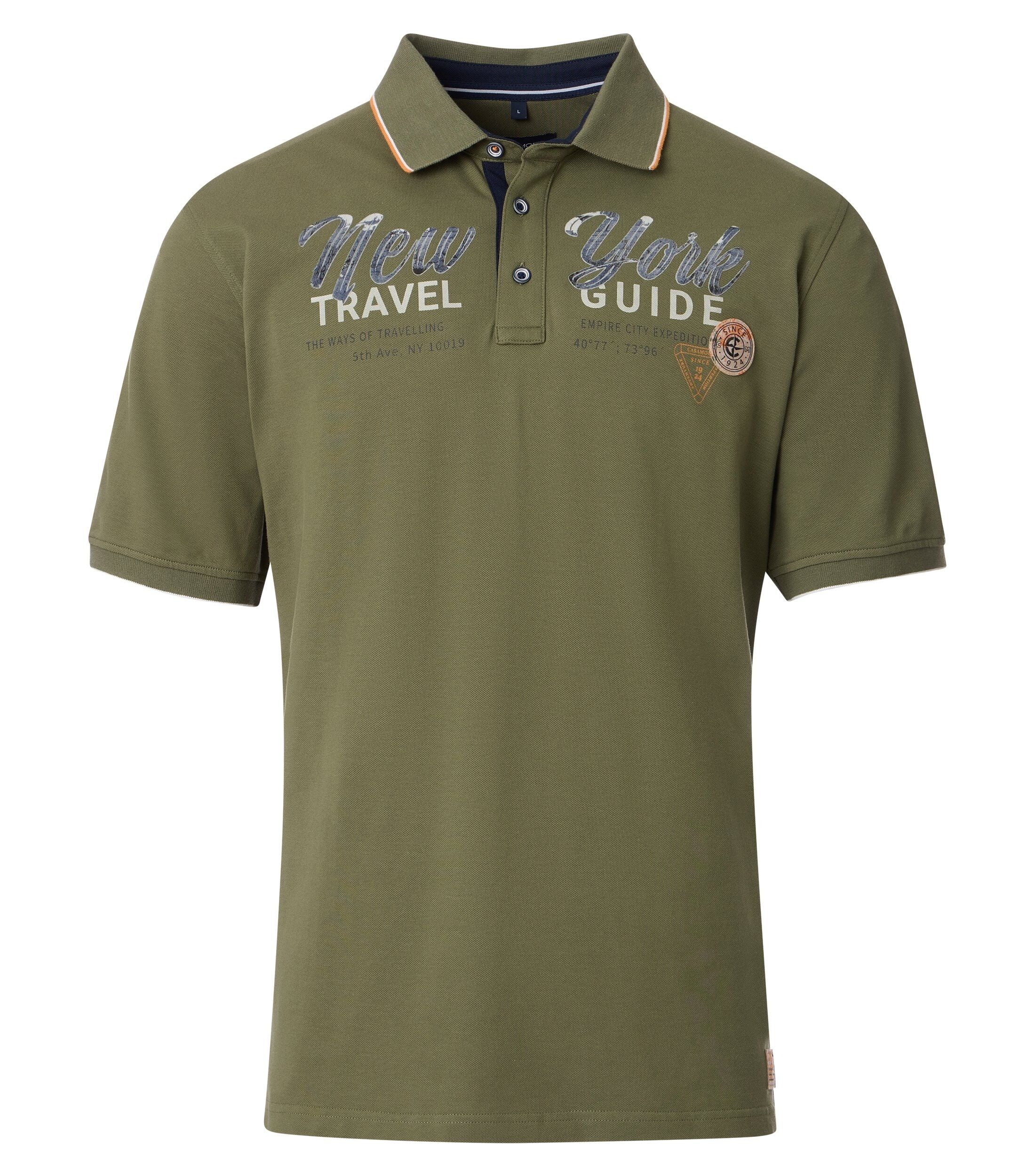 CASA MODA comfort fit heren polo, groen