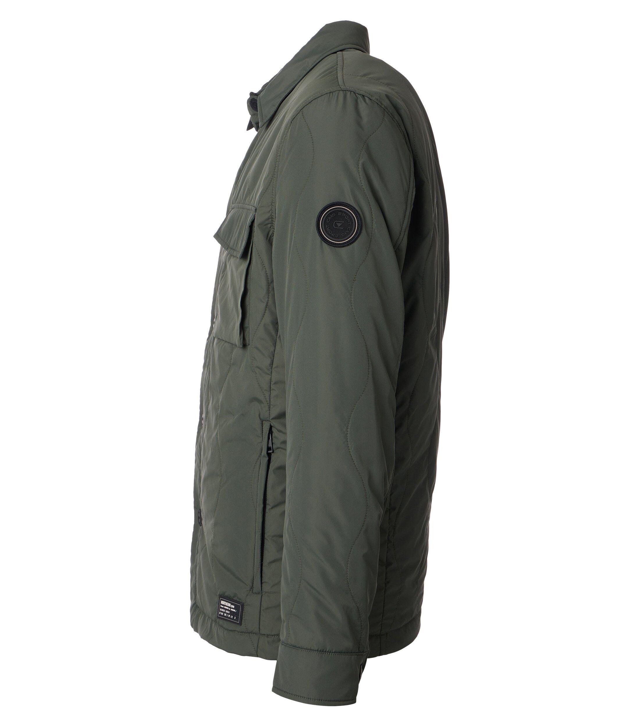 CASA MODA comfort fit overshirt, groen, wit