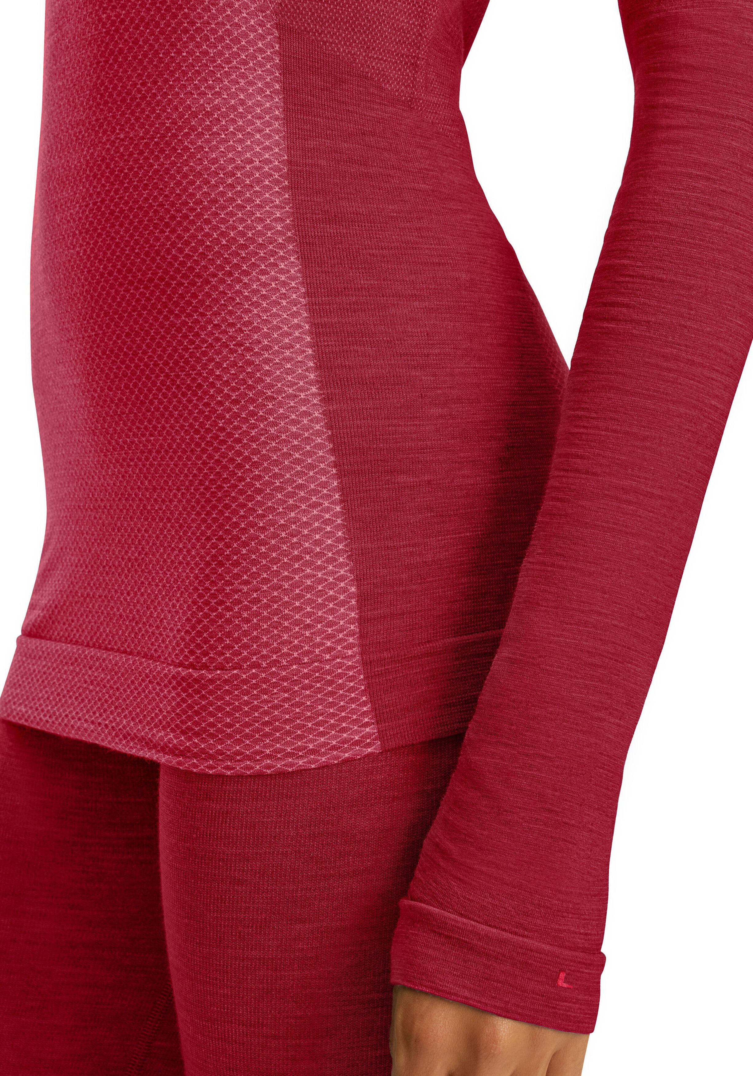 FALKE dames shirt met lange mouw Wool-Tech Light, thermoshirt, rood (red)