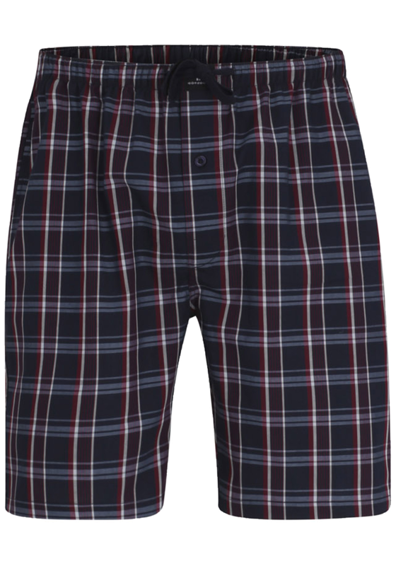 Gotzburg heren pyjama- of loungebroek, donkerblauw geruit Gotzburg heren pyjama- of loungebroek, donkerblauw geruit