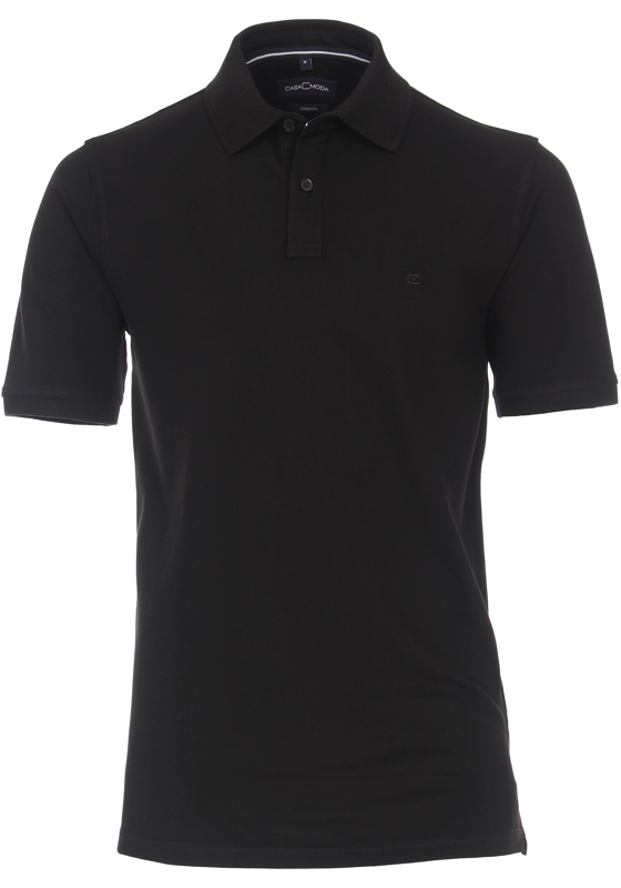 CASA MODA comfort fit poloshirt, stretch, zwart CASA MODA comfort fit poloshirt, stretch, zwart