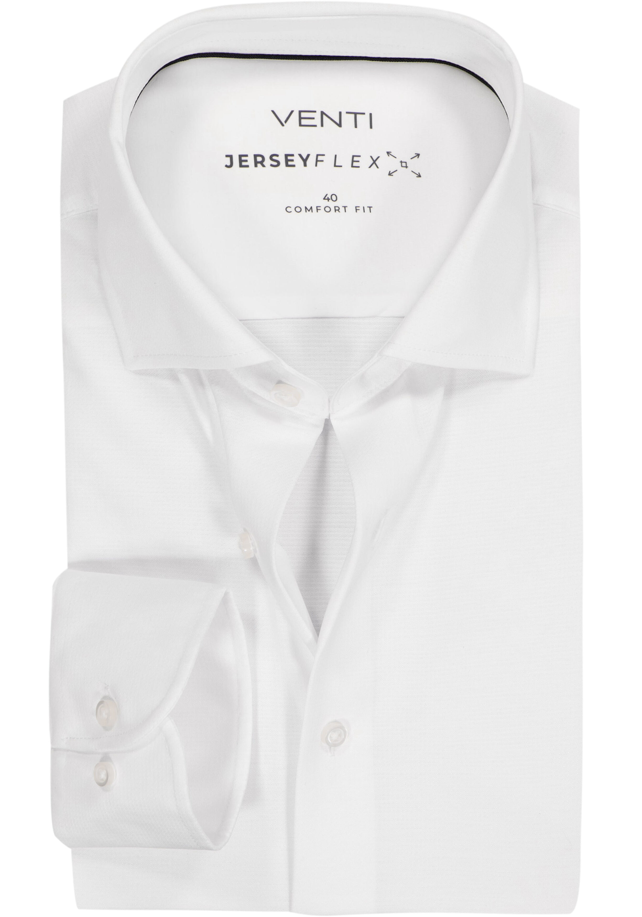 VENTI CASA MODA comfort fit overhemd, jersey, wit