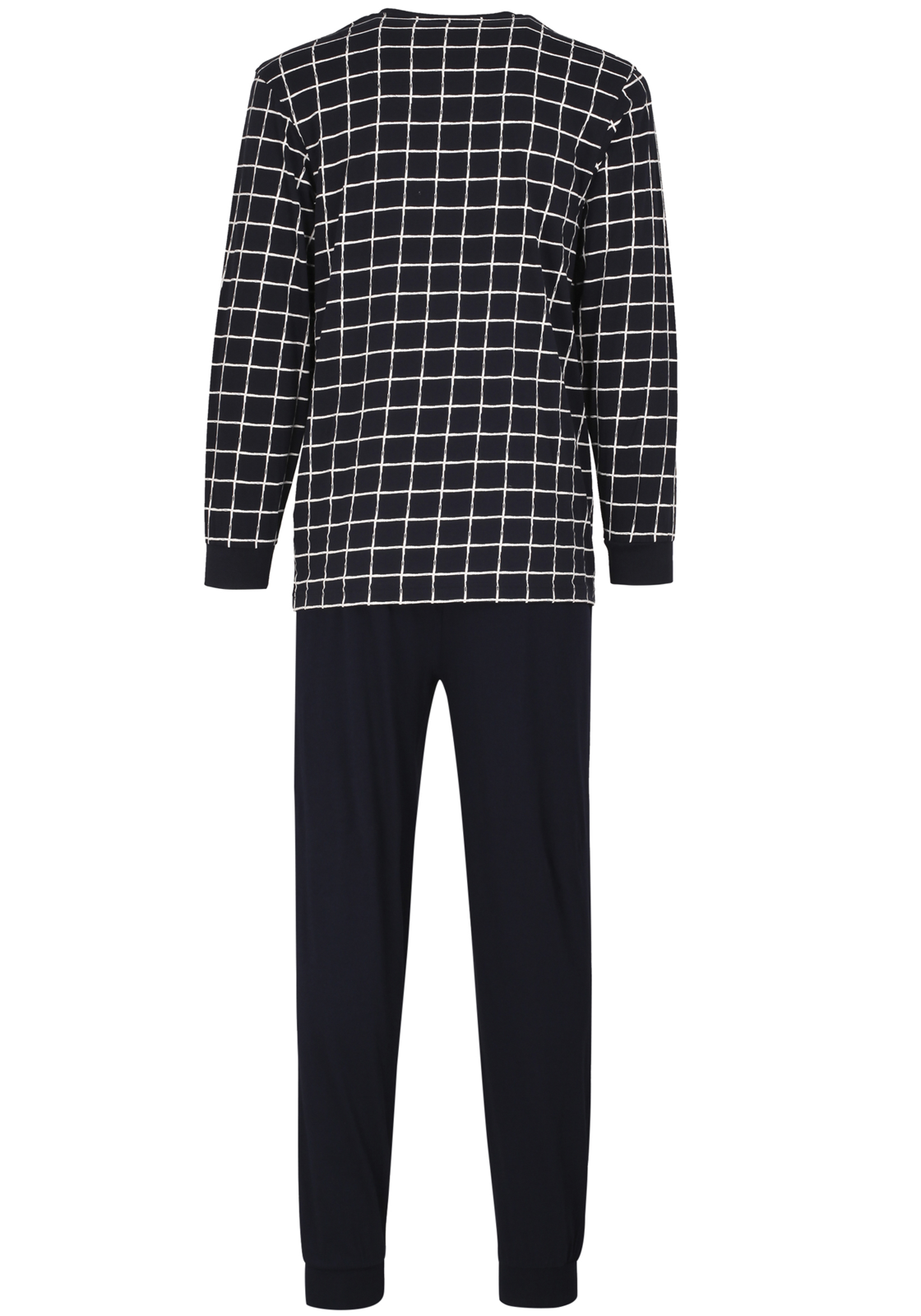 12-4059995154362-ceceba-heren-pyjama_HR Ceceba heren pyjama, donkerblauw met wit geruit