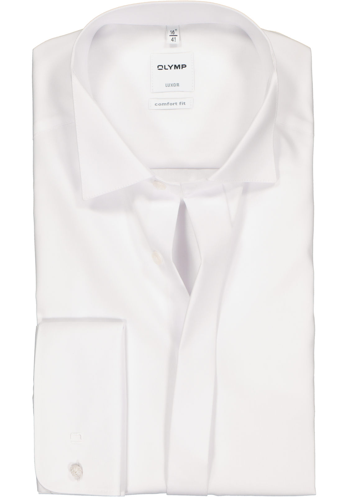 OLYMP Luxor comfort fit overhemd, smoking overhemd, wit, gladde stof met wing kraag OLYMP Luxor comfort fit overhemd, smoking overhemd, wit, gladde stof met wing kraag