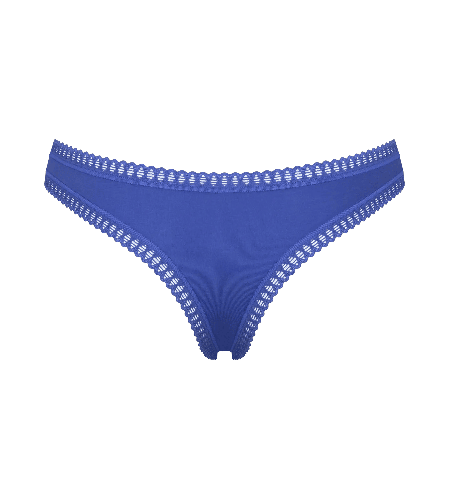 Sloggi Women GO Crush String (3-pack), dames string, lichtblauw, kobaltblauw en blauw, wit en geel gestreept