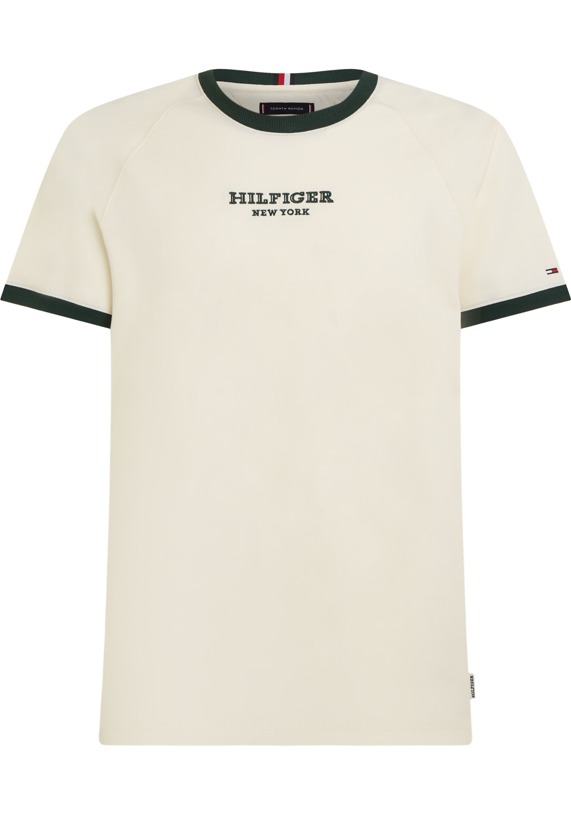image_2_MW0MW34396AEF_F_C4101wid2000amphei2000ampop_usm1710 Tommy Hilfiger Monotype Ringer Tee, heren T-shirt korte mouw O-hals, beige