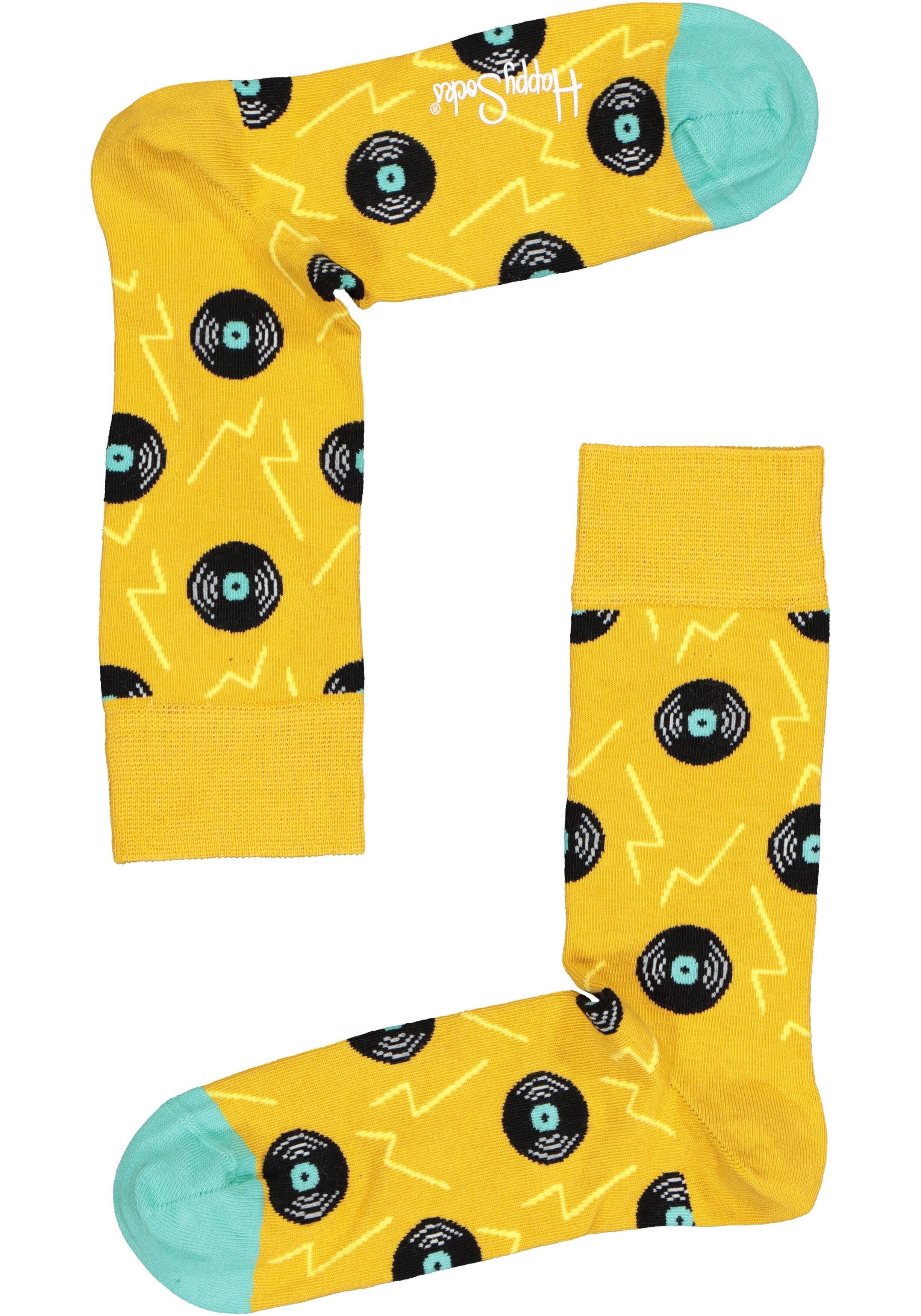 Happy Socks Vinyl Sock, zomerse plaatjes draaien