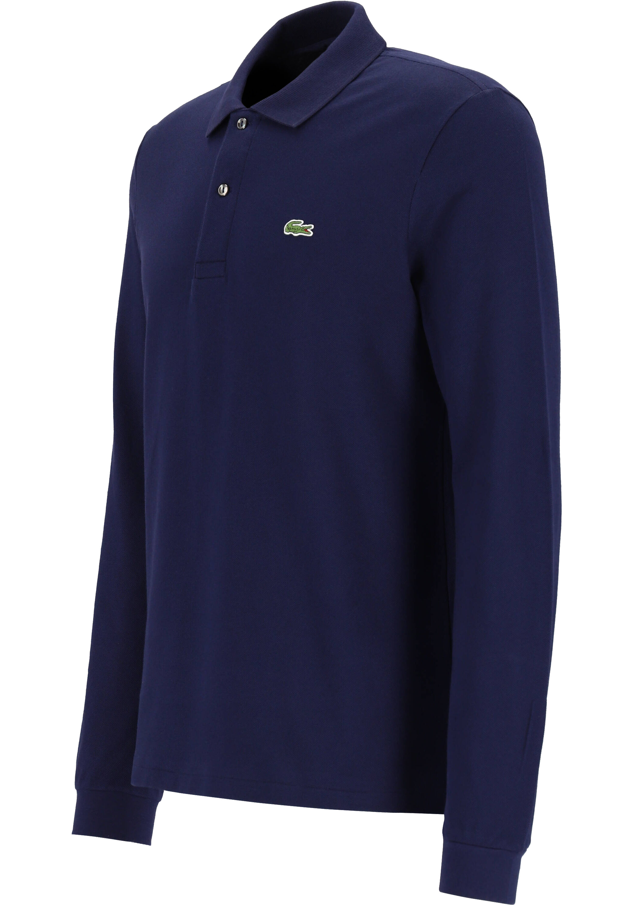 Lacoste Classic Fit polo lange mouw, navy blauw