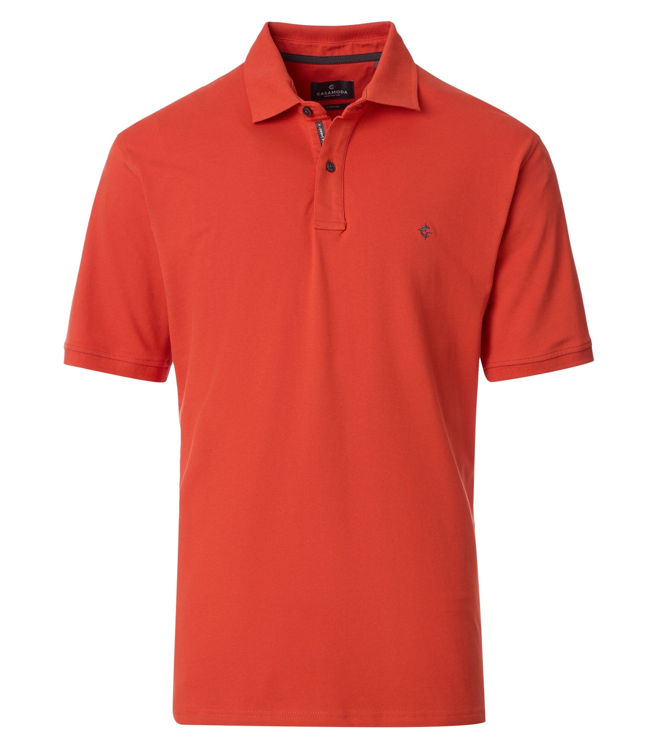 CASA MODA comfort fit heren polo, oranje