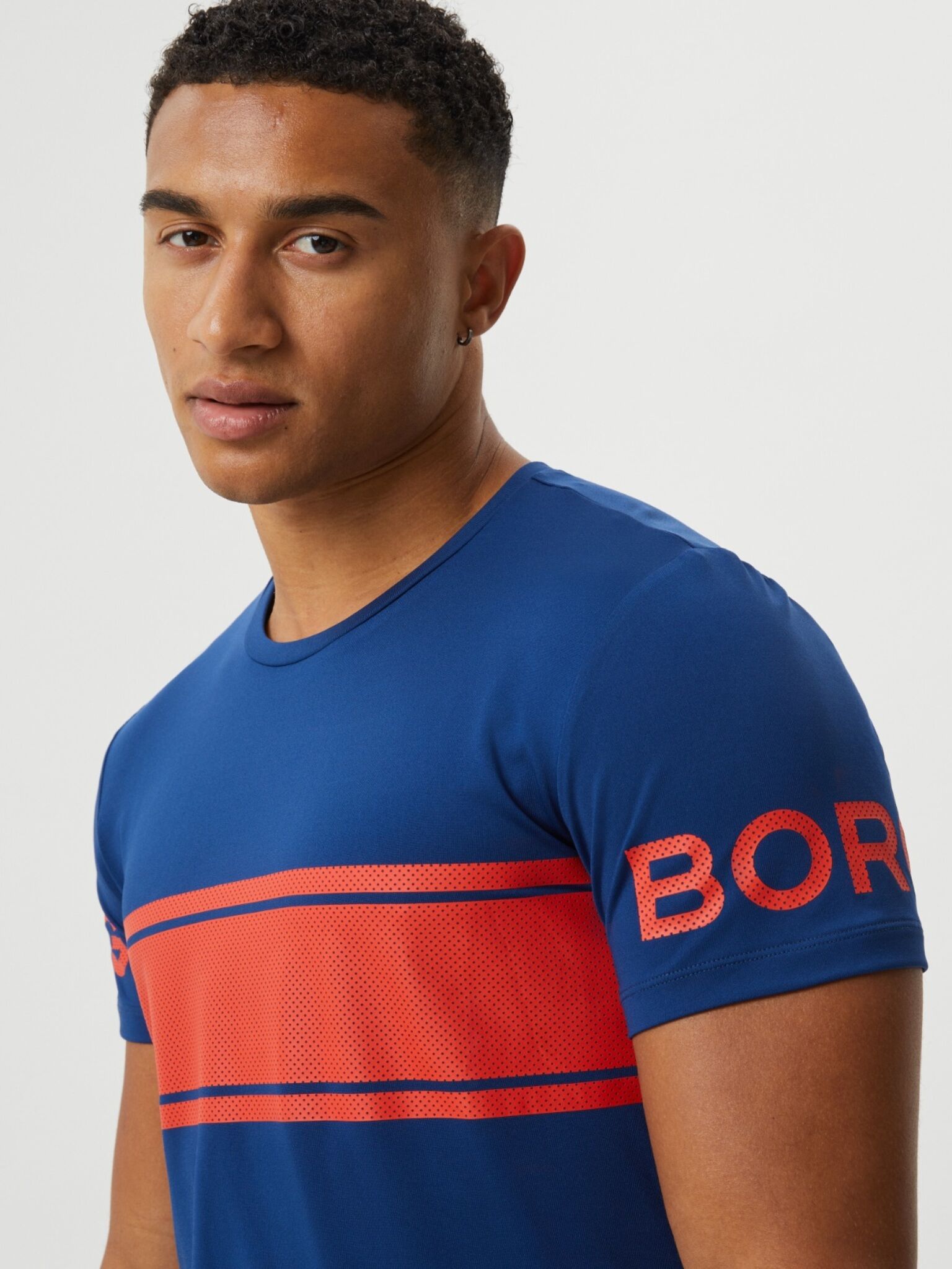 Bjorn Borg T-shirt stripe, blauw