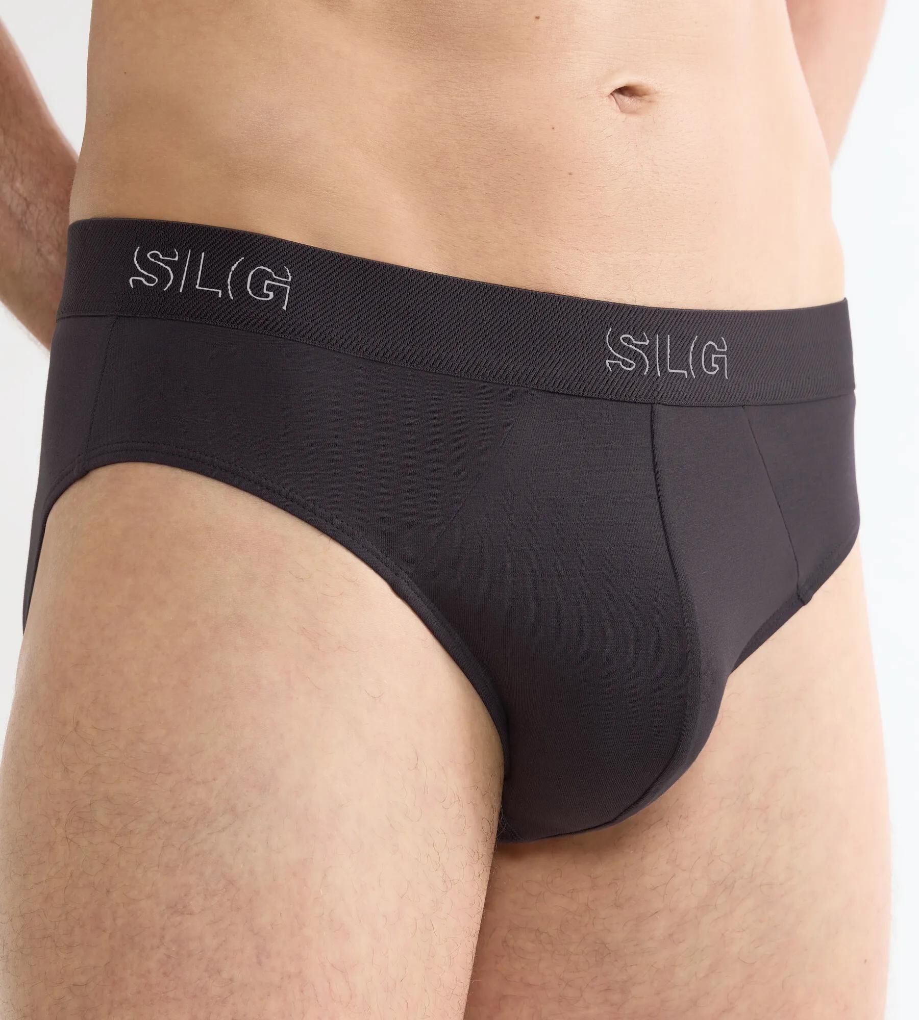Sloggi Men SLG Base Brief, heren slip (2-pack), donkergrijs