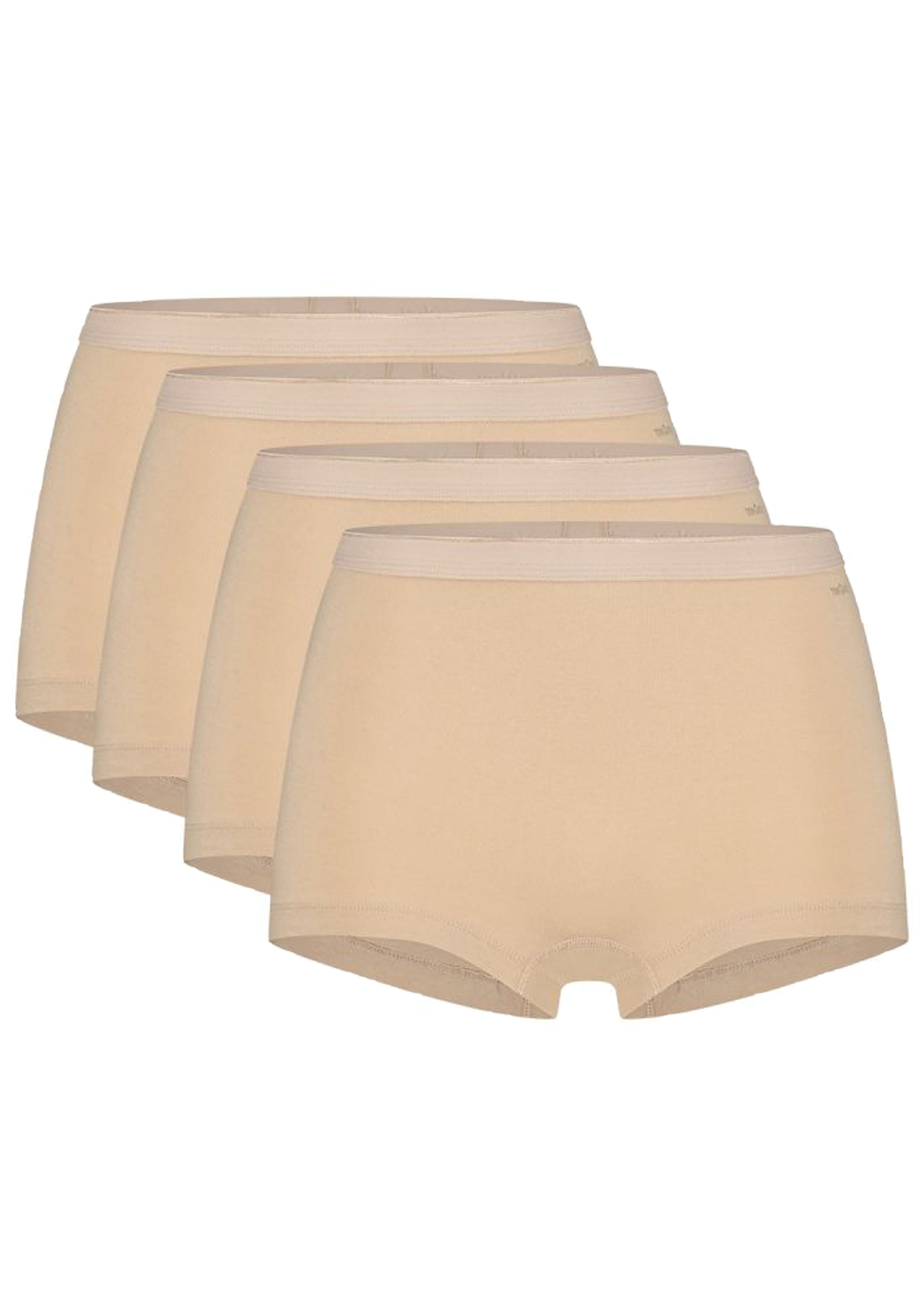 TEN CATE Basics women shorts (4-pack), dames Shorts hoge taille, beige