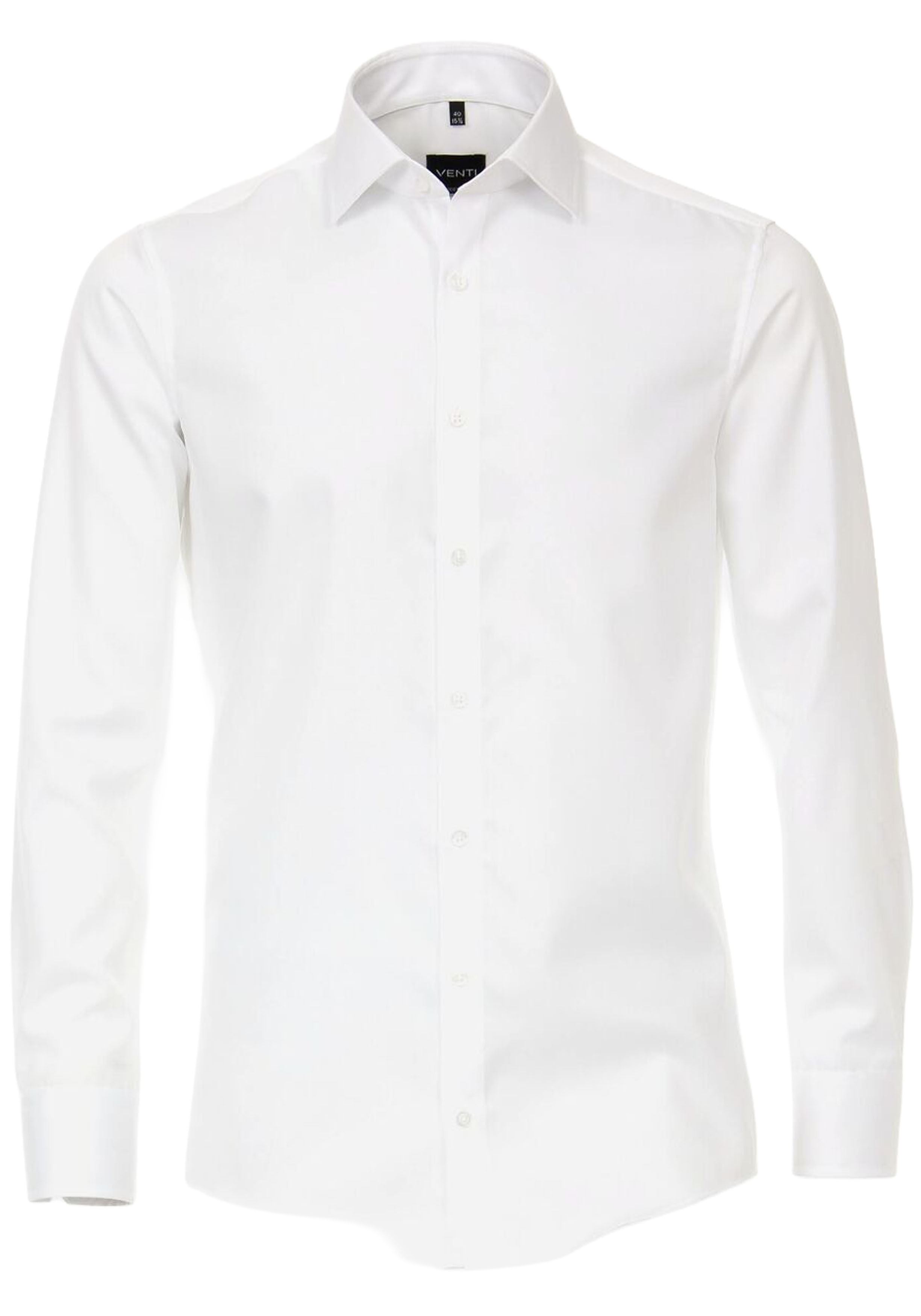 VENTI modern fit overhemd, mouwlengte 72 cm, twill, wit