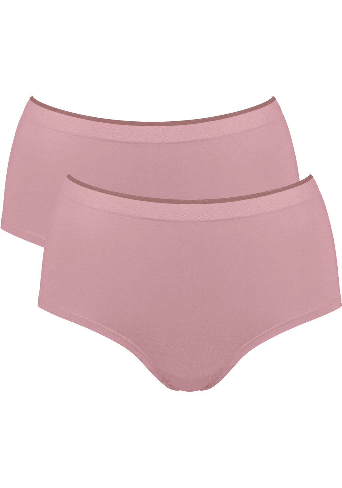 Sloggi Women GO Sense Highwaist (2-pack), dames slip, oudroze