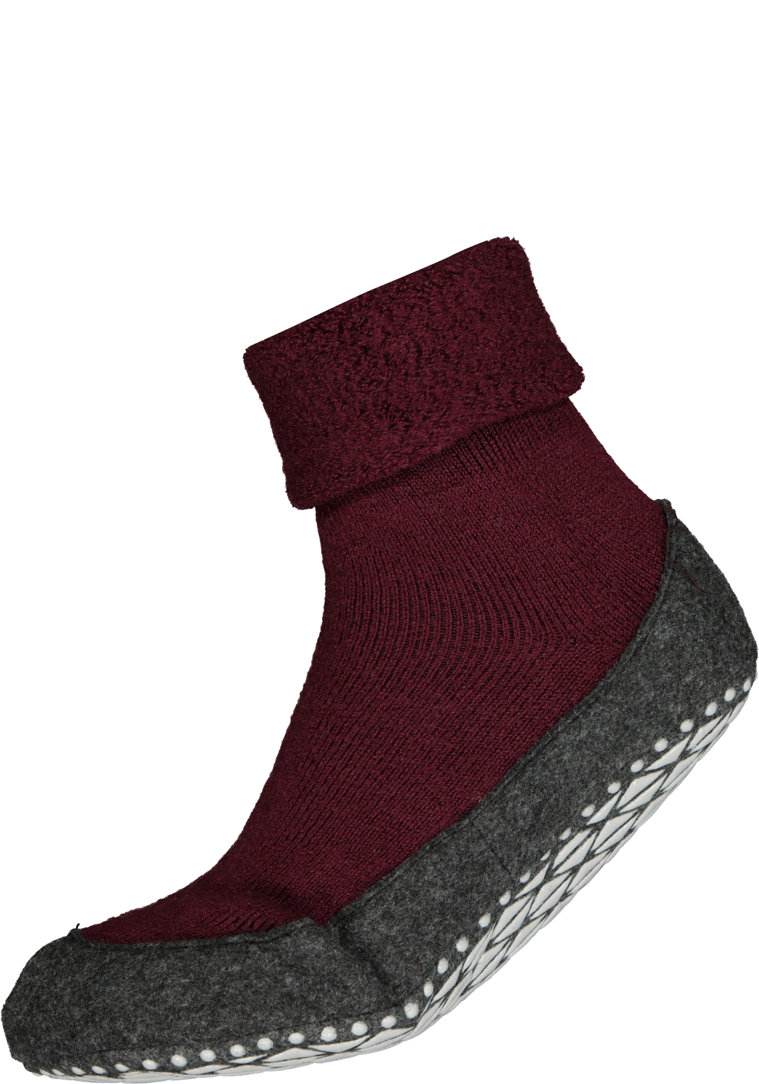 FALKE Cosyshoe huissokken, bordeaux rood (barolo)