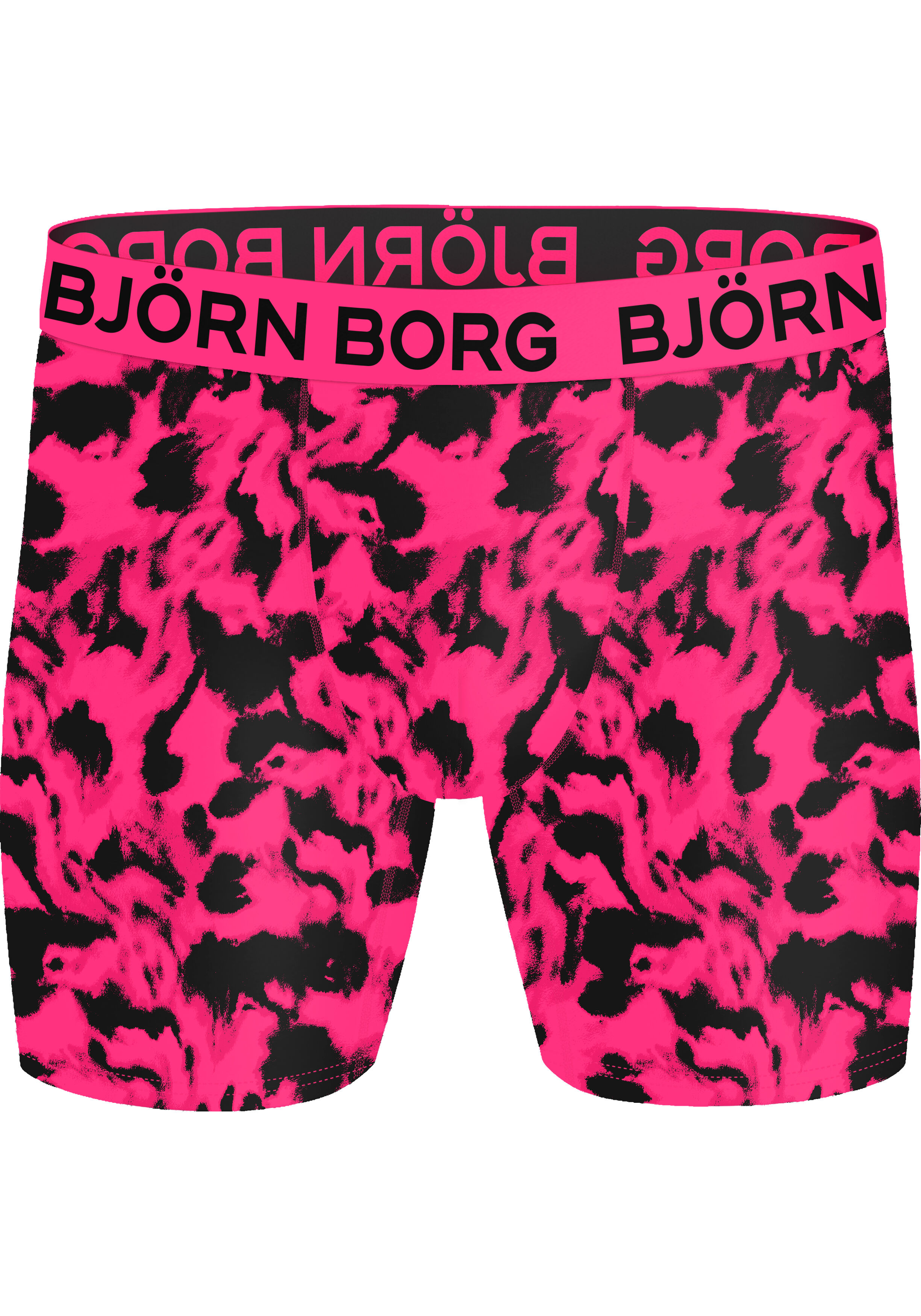 Bjorn Borg Sports Microfiber boxers, microfiber heren boxers lange pijpen (3-pack), grijs, print, navy blauw