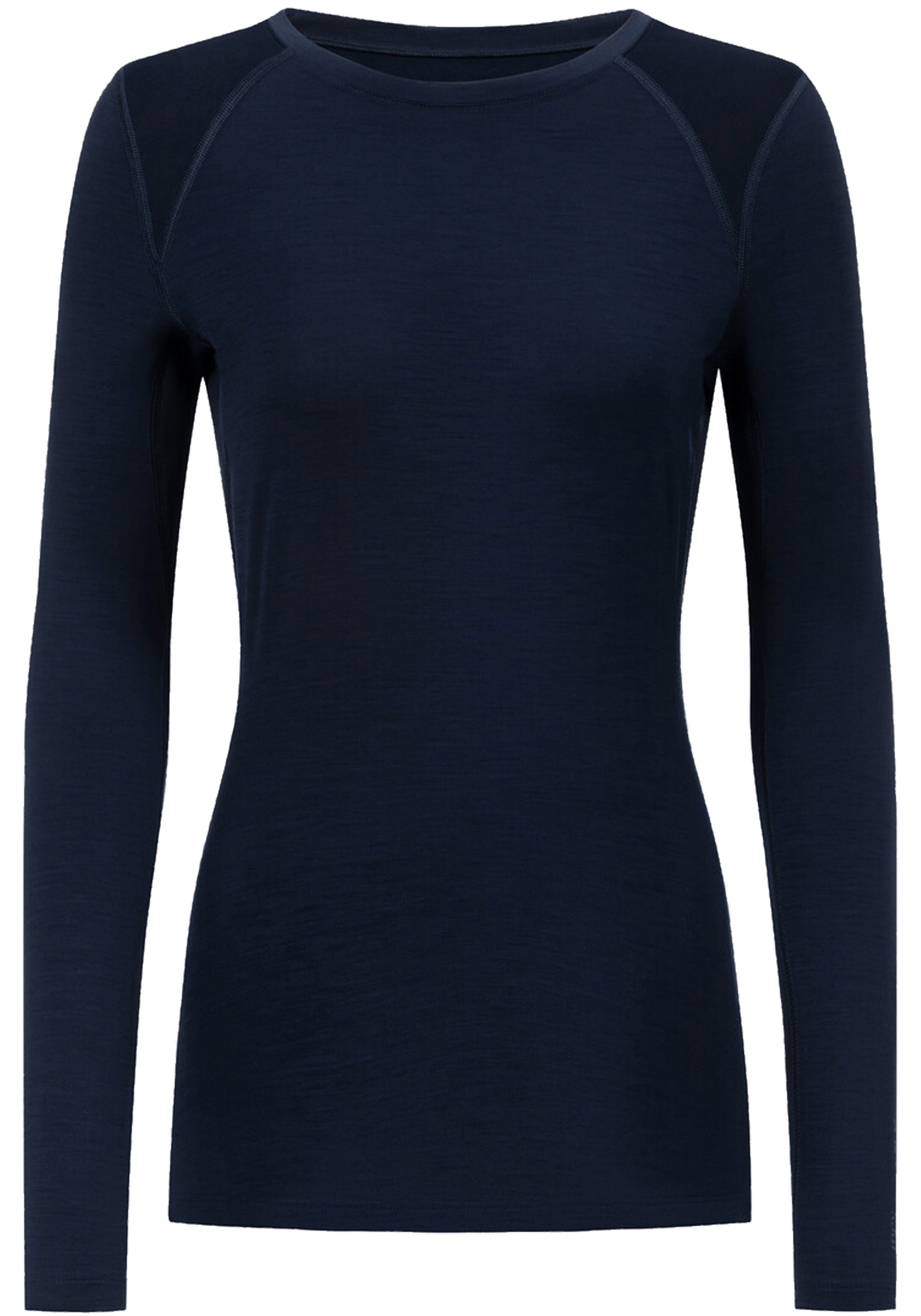 Mey dames T-shirt long sleeve Prfrmnc+, thermo T-shirt lange mouw met O-hals donkerblauw