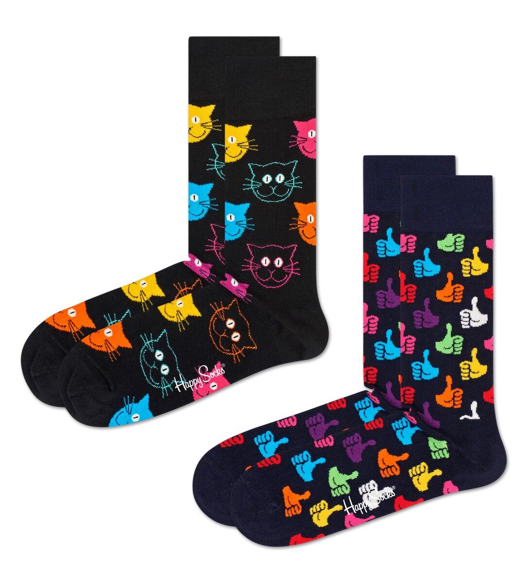 Happy Socks Classic Cat Socks (2-pack), unisex sokken
