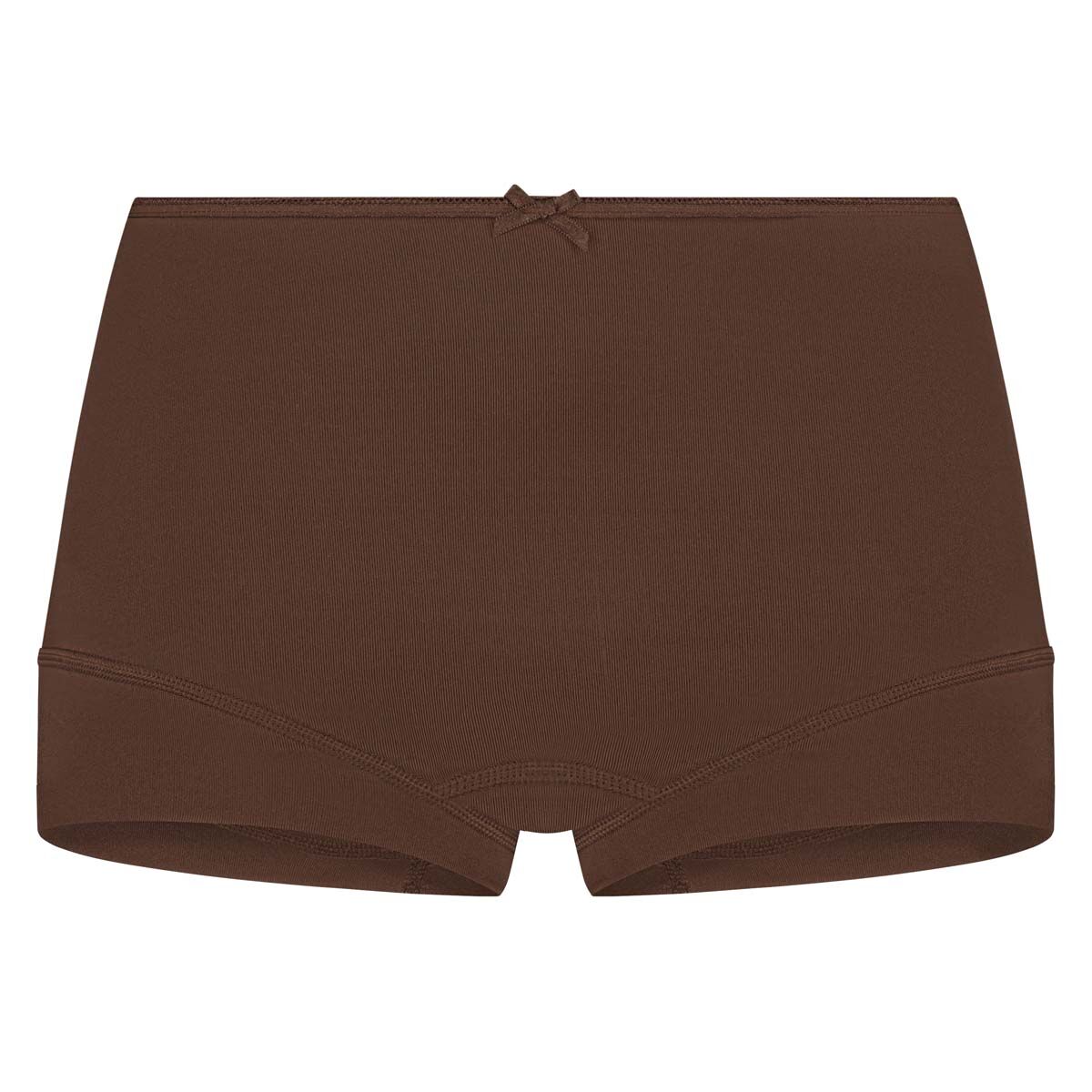RJ Bodywear RJ dames Pure Color dames short (1-pack), espresso bruin