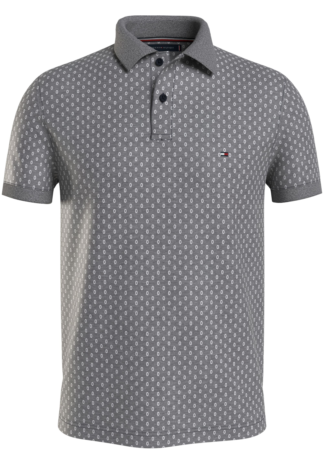 image_2_MW0MW34781DW5_F_C4101wid2000amphei2000ampop_usm1710 Tommy Hilfiger Micro Print Slim Polo, heren poloshirt, donkerblauw