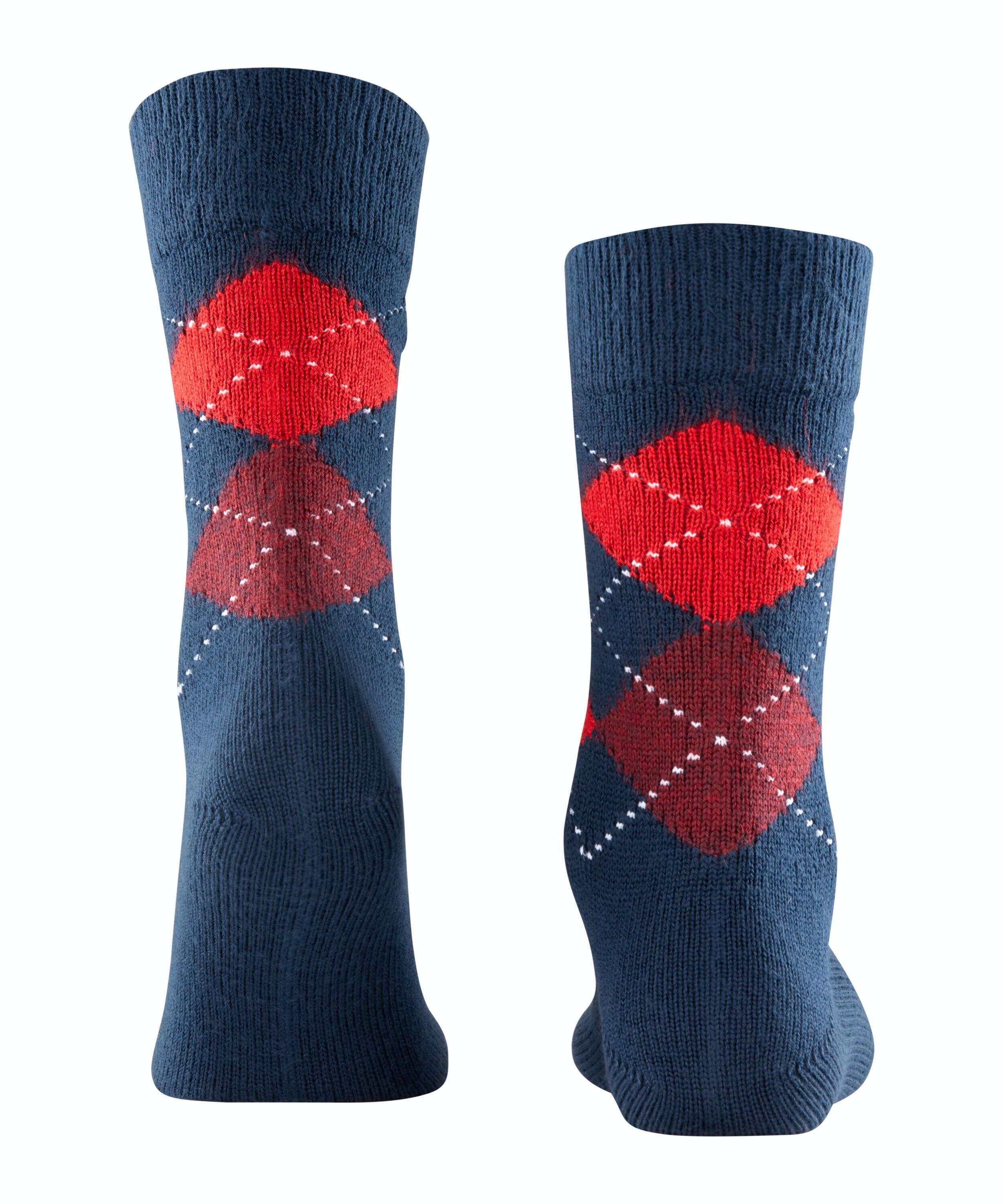 Burlington Preston herensokken, blauw (steel blue)