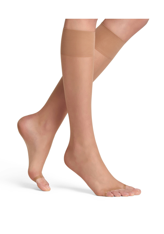 FALKE Shelina toeless 12 DEN dames kniekousen, beige (sun) FALKE Shelina toeless 12 DEN dames kniekousen, beige (sun)